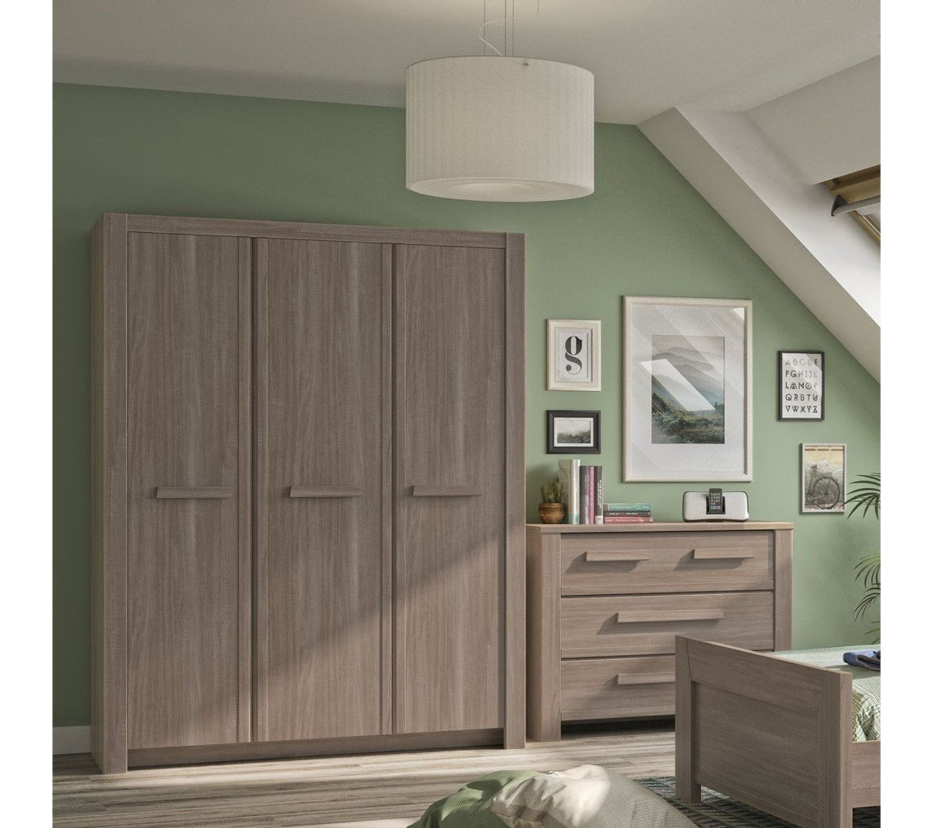 Armoire 3 Portes Couleur Chêne Gami Fabrication Française Armoire BUT