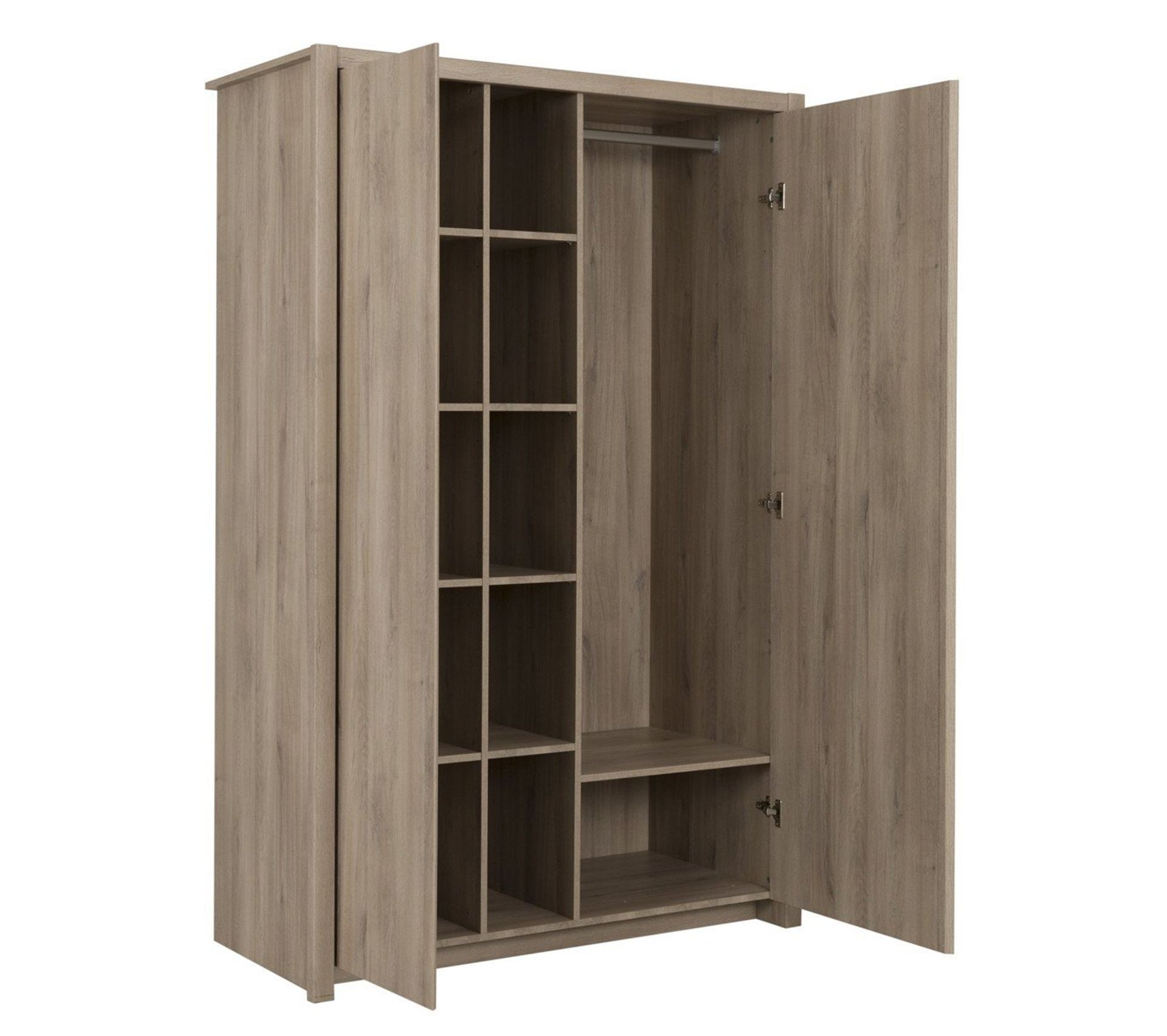 Armoire 2 Portes Avec 5 Niches De Rangement Gami Fabrication