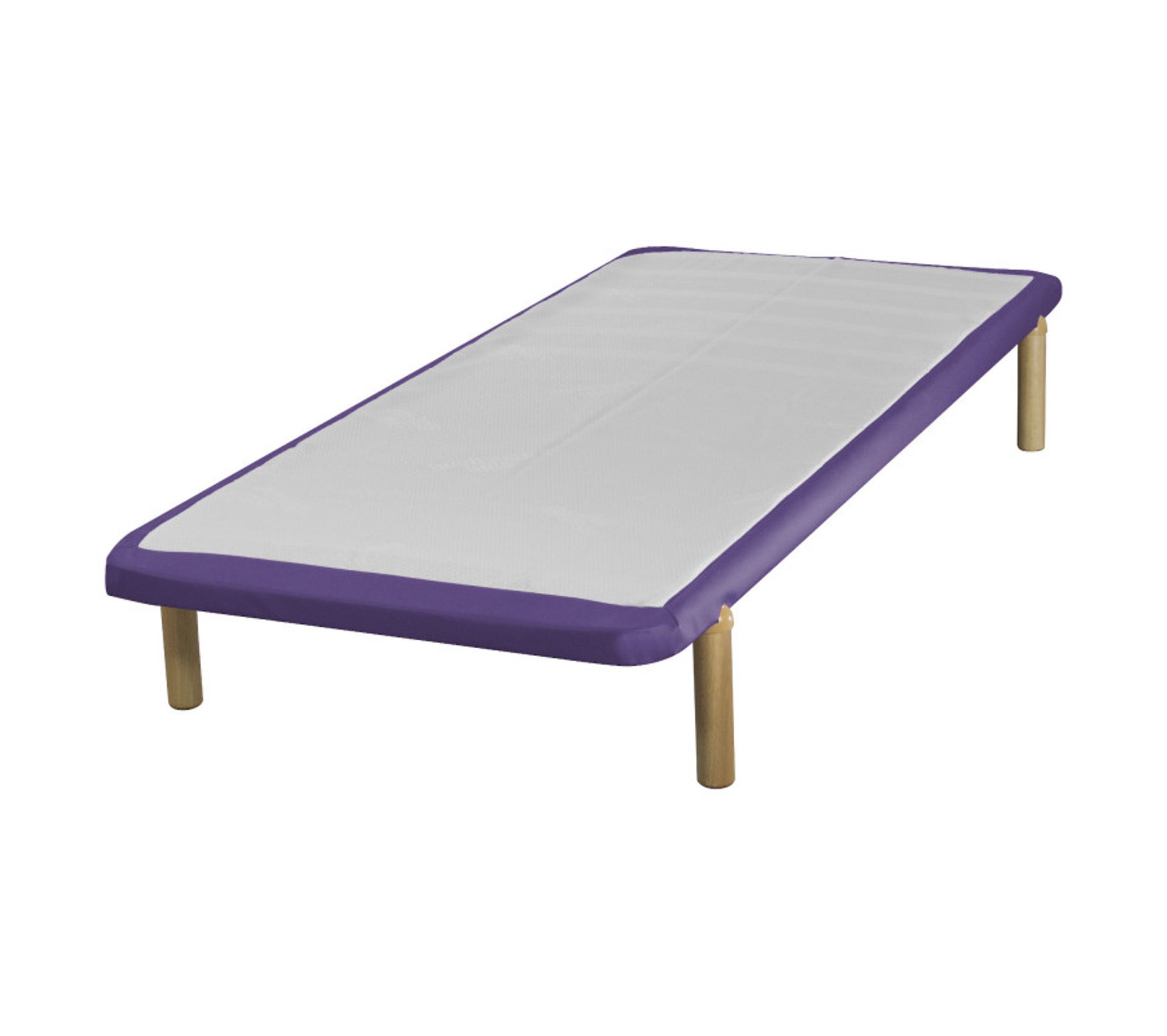 Housse De Sommier 90x190 Simili Violet - Cache-sommier BUT