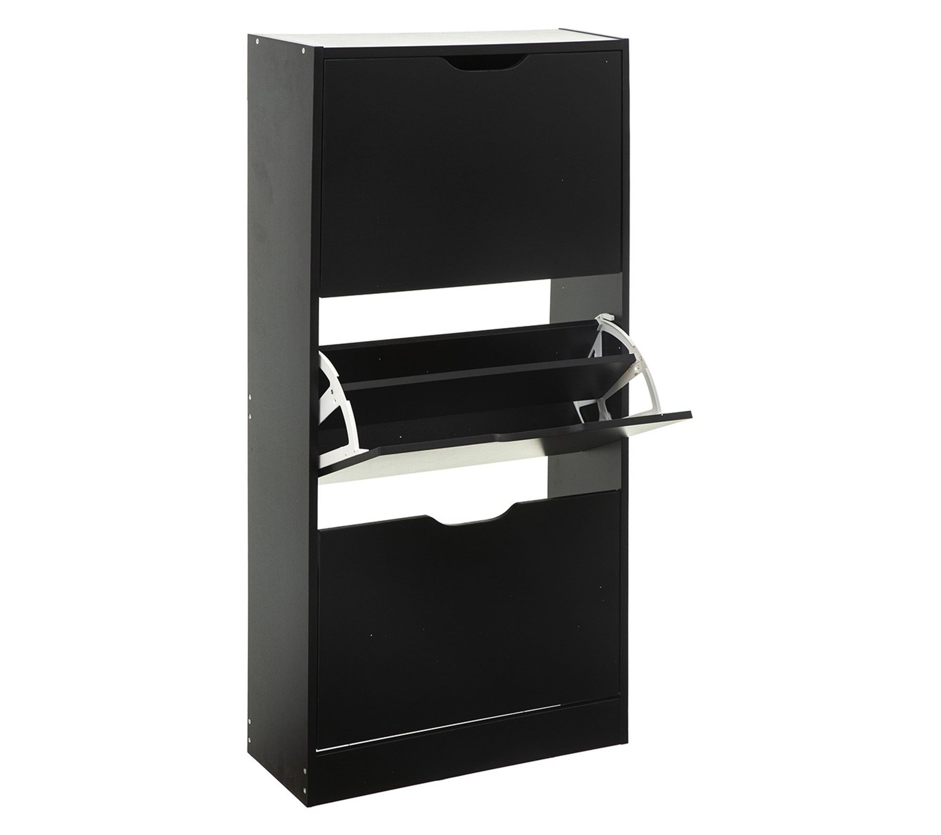 Armoire À Chaussures Bois 3 Tiroirs Noir Meuble à chaussures BUT