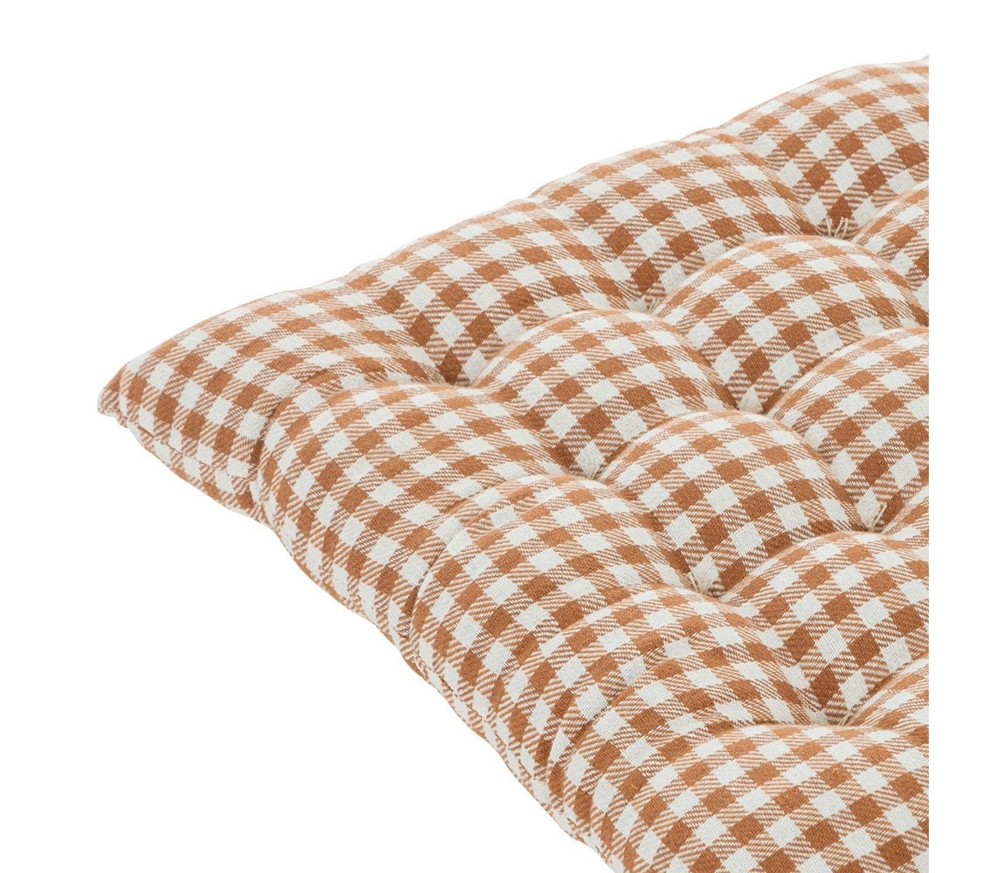 Lot De 4 Galettes De Chaise Vichy Floral Collection 38x38 Coton lot-de-4-galettes-de-chaise-vichy-floral-collection-38x38-coton