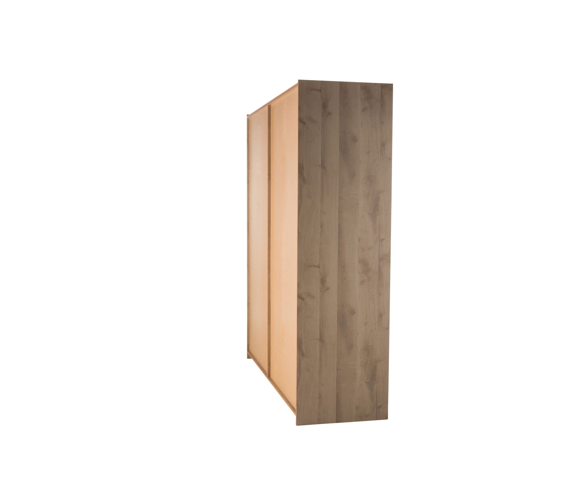 Armoire 2 portes coulissantes L.191 cm SARLAT imitation chêne Armoire BUT