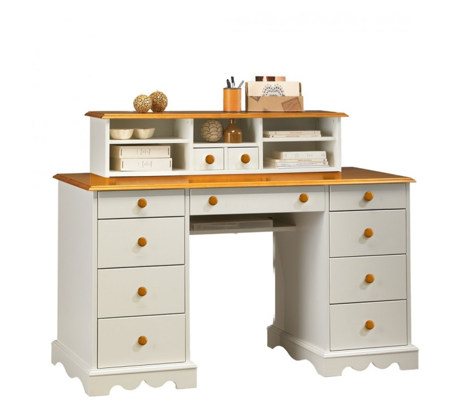 Bureau Blanc Et Miel "bureau Du Notaire" - Bureau - Secrétaire BUT