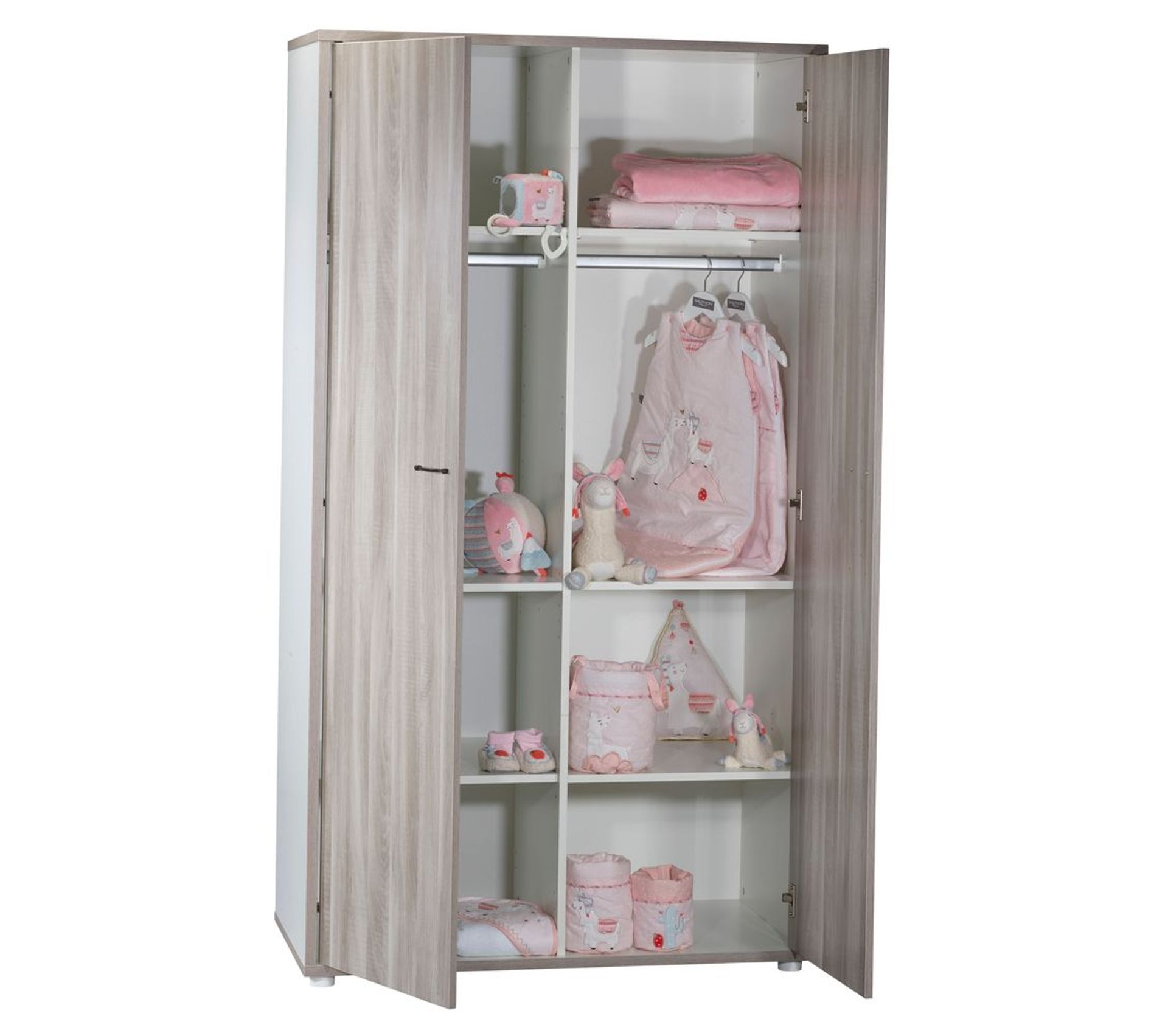 Armoire 2 Portes Vintage Chêne Silex Armoire BUT