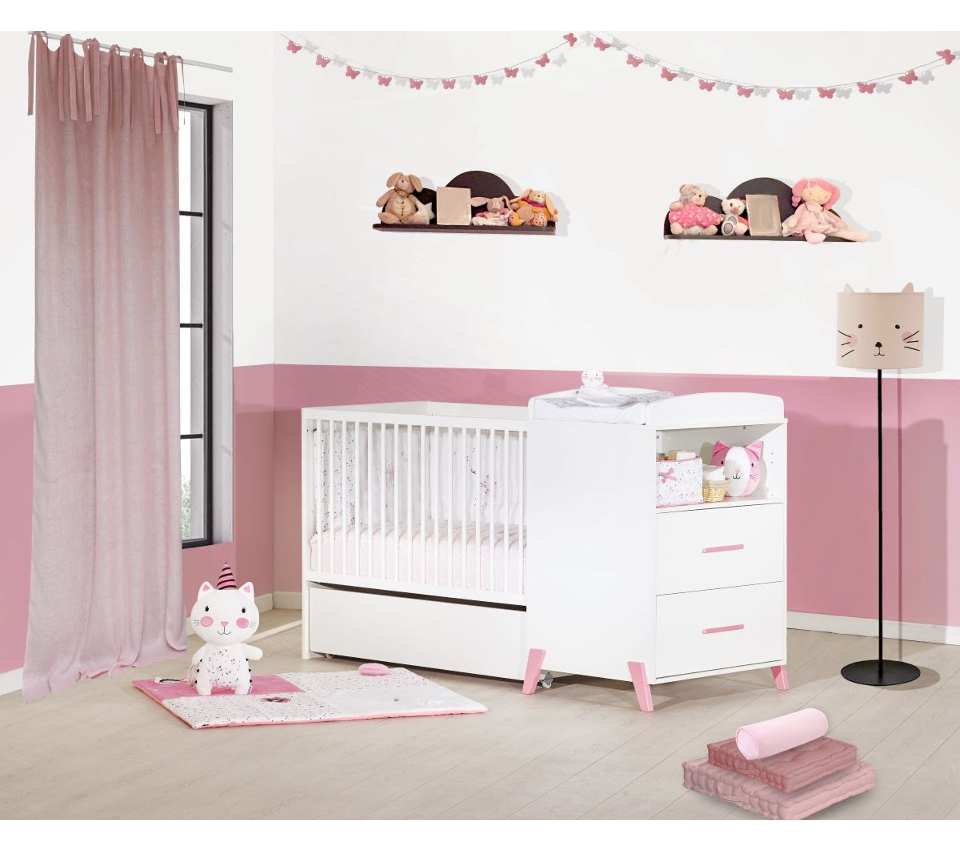 Joy Lit Combine Evolutif 60x1 En 90x190 Rose Lit Evolutif But