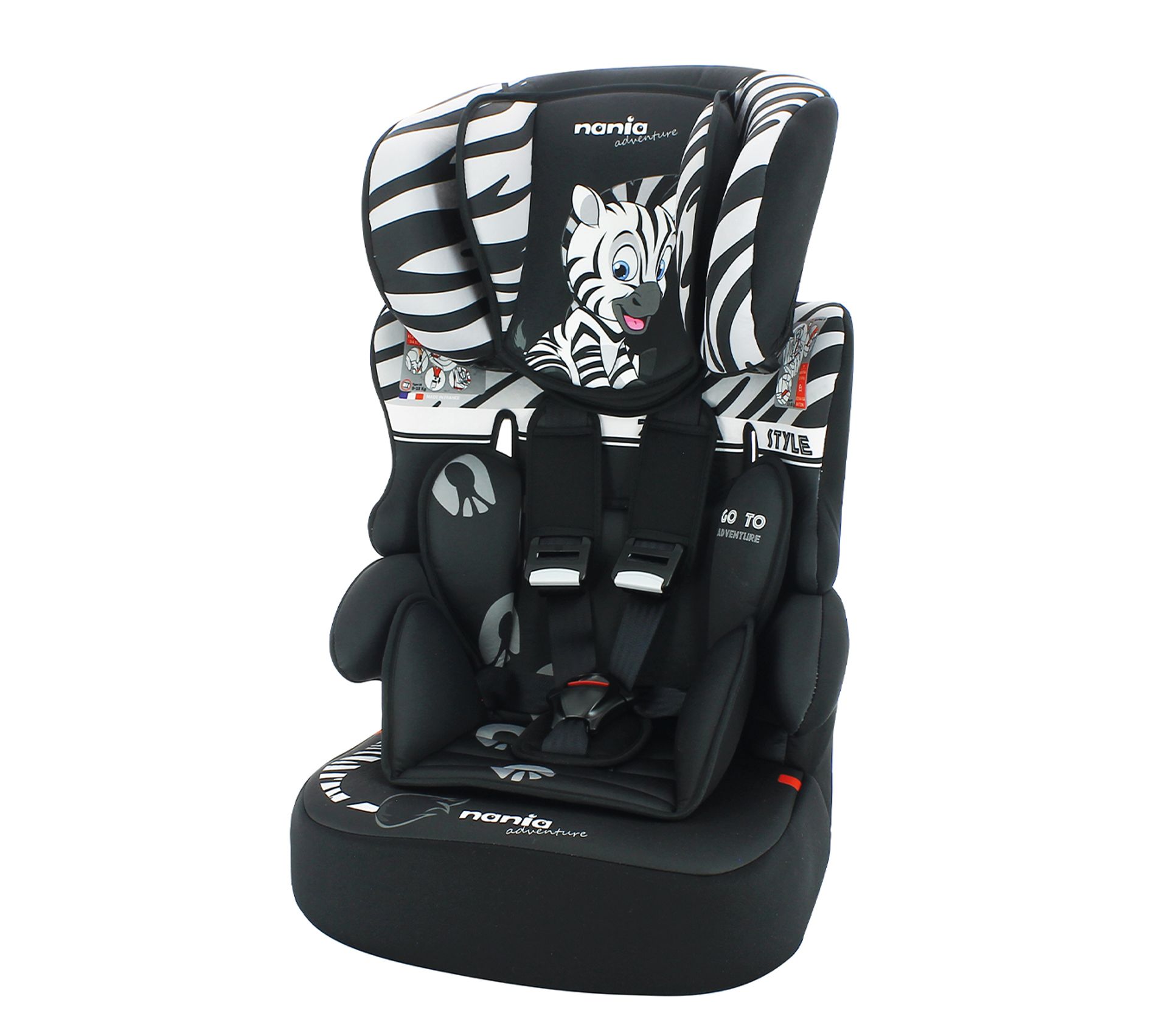 Siege Auto 9 36kg Beline Fabrique En France Adventure Zebre Siege Auto But