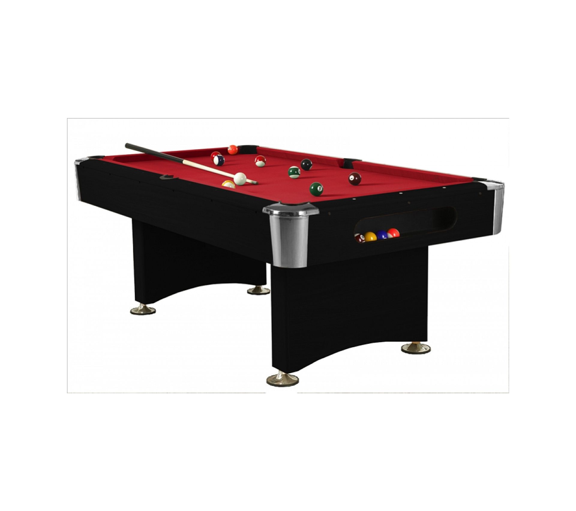 Billard boston noir rouge Jeux de bar BUT