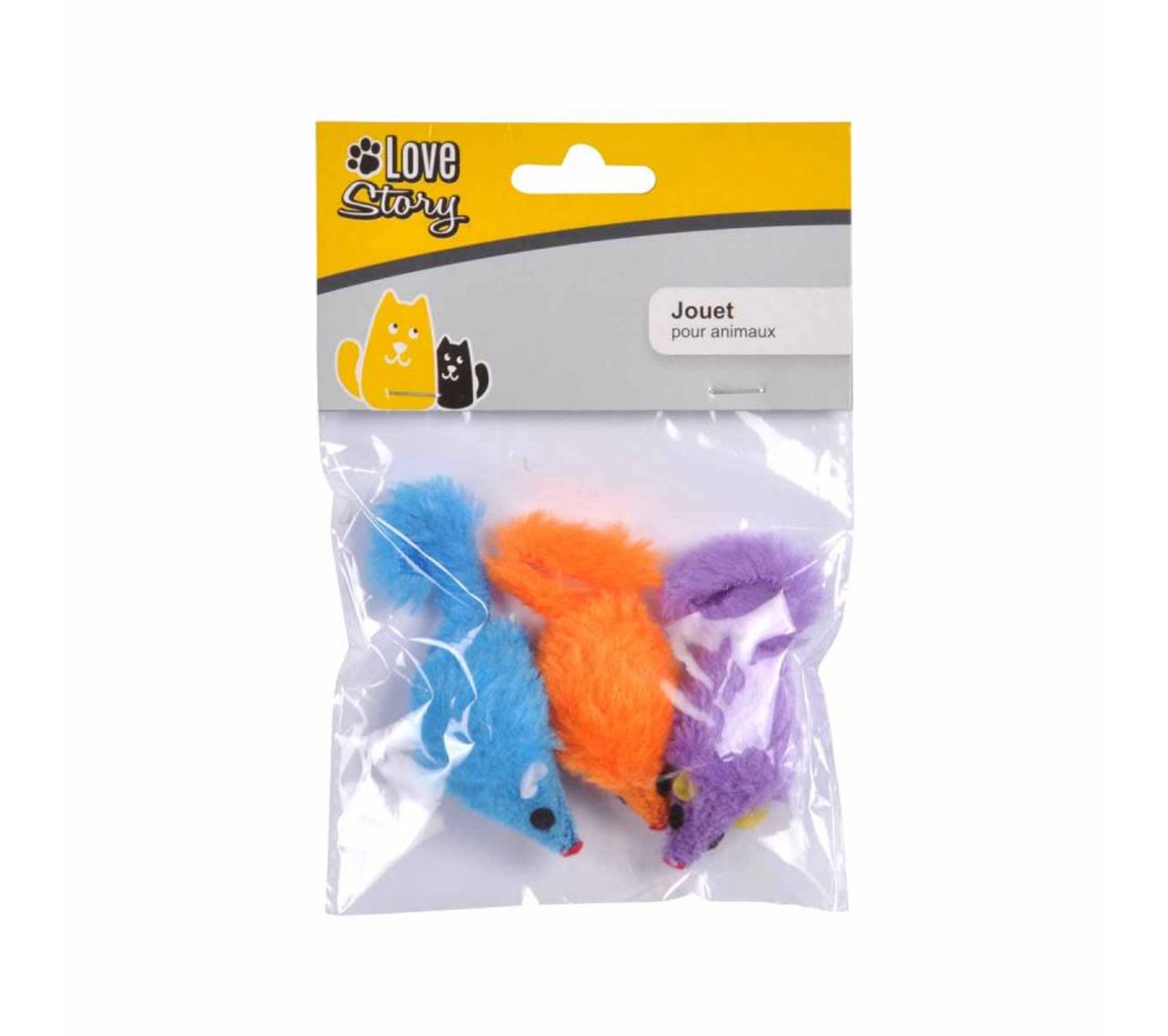 3 Chats Attrapent 3 Souris En 3 Minutes Lot De 3 Jouets Pour Chat "souris" 5cm Multicolore - Chat BUT