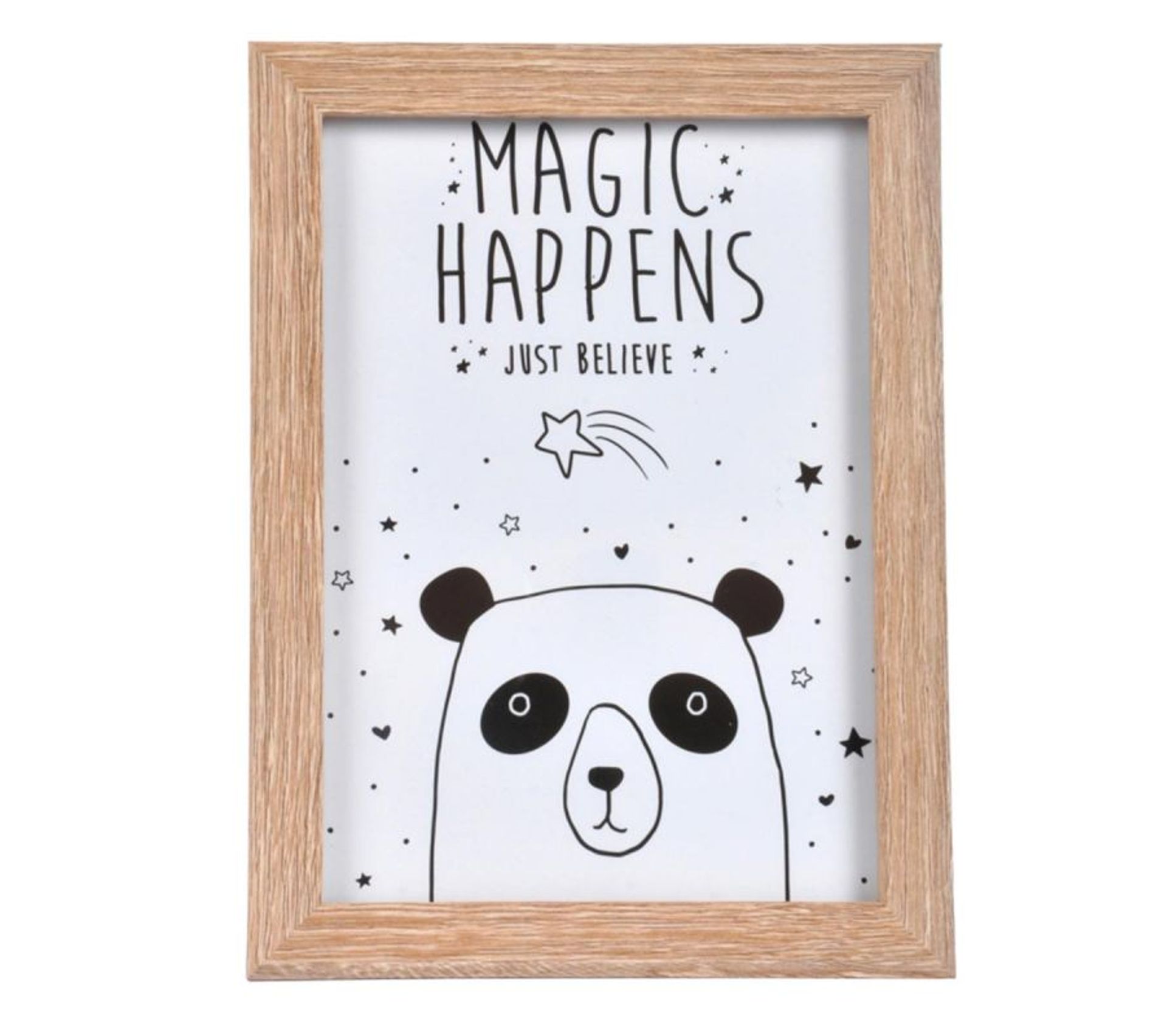 Cadre Photo Enfant Panda 13x18cm Naturel Cadre Photo Pele Mele But