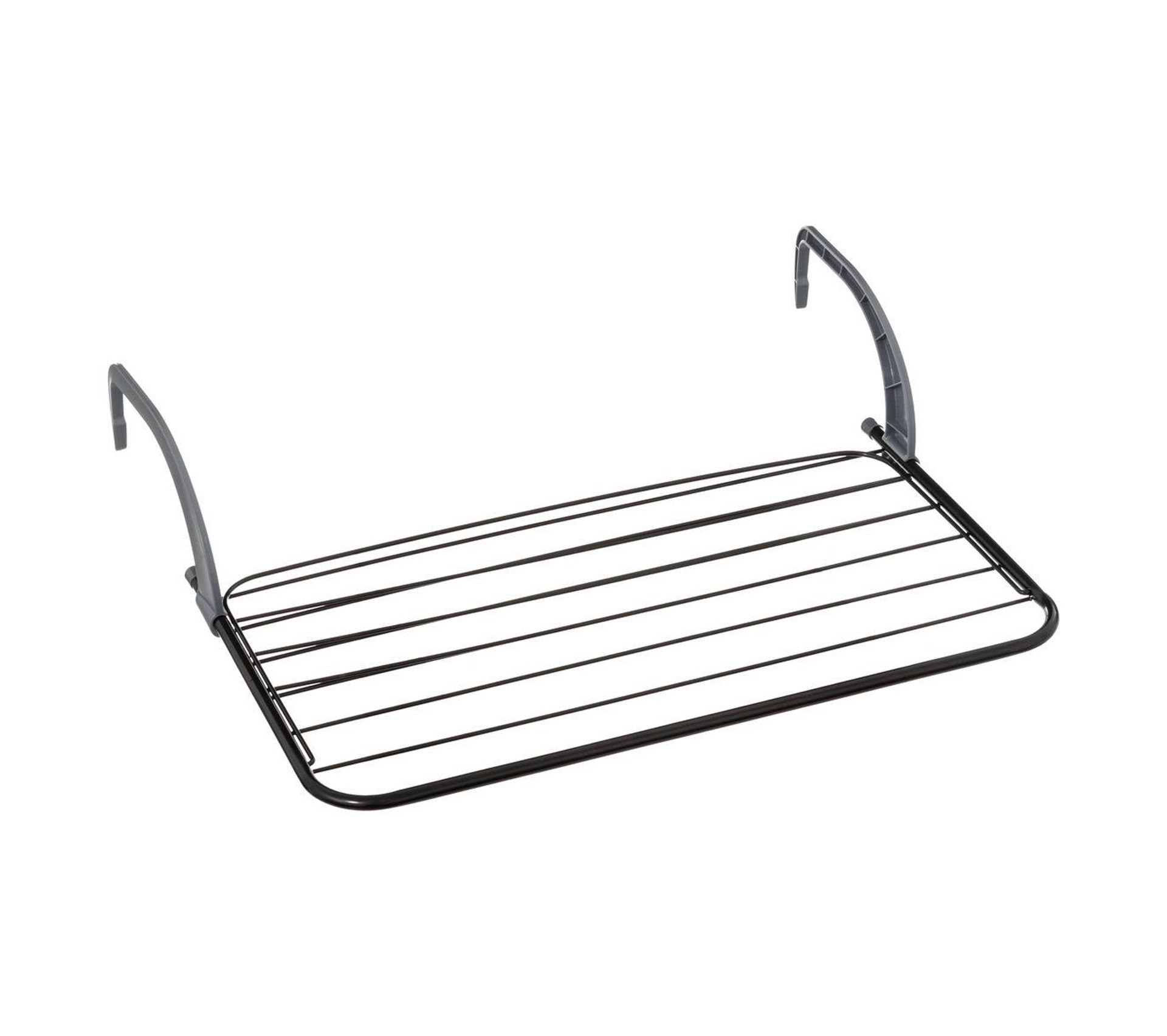 PortoAlegre Séchoir à Linge Mural Pliable Extra Solide - 100 Cm, 6 Barres Inox, Charge 27 Kg - Intérieur / Extérieur