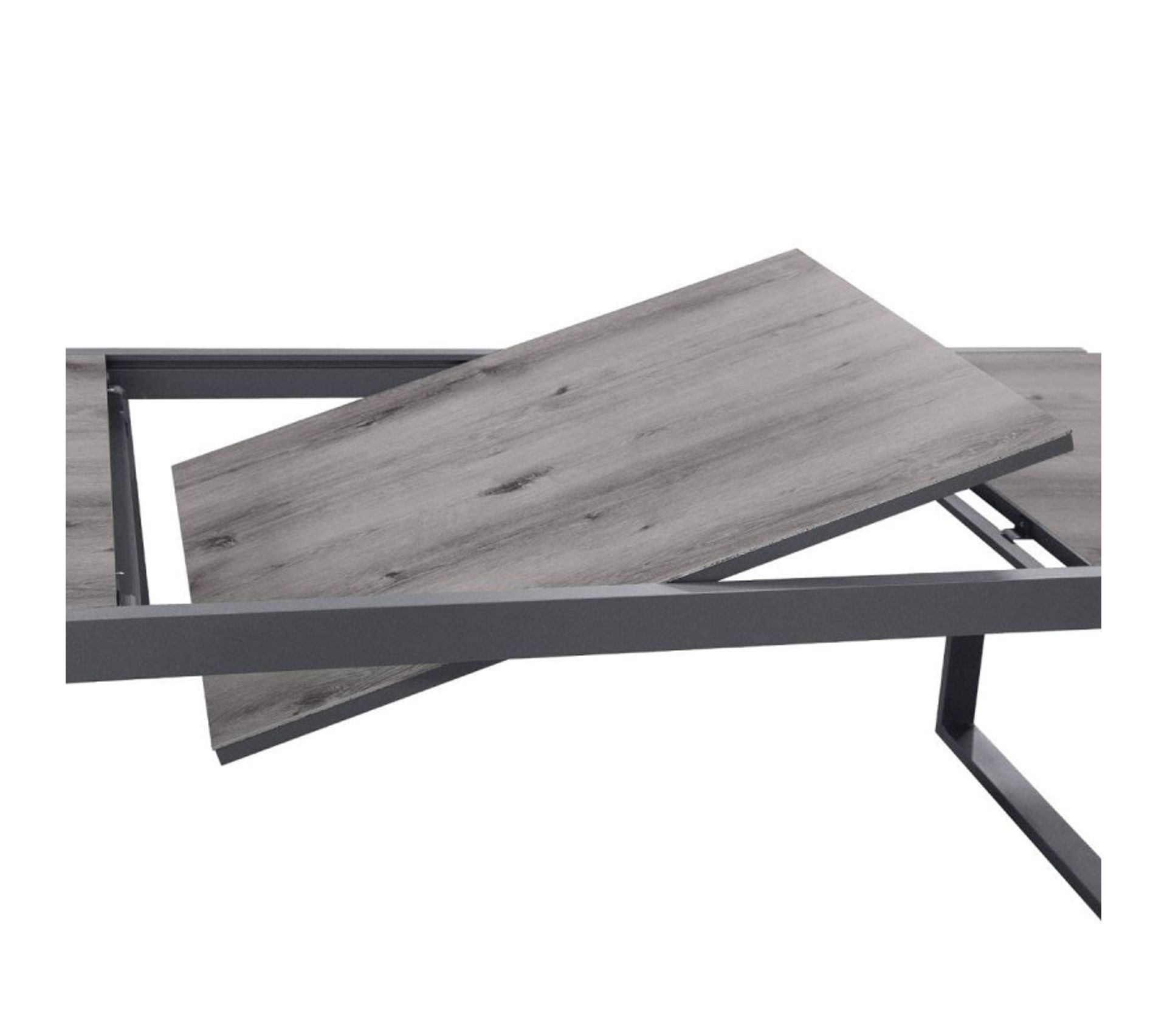 Table Extérieure Extensible 12 Places Unione Gris Table de jardin BUT