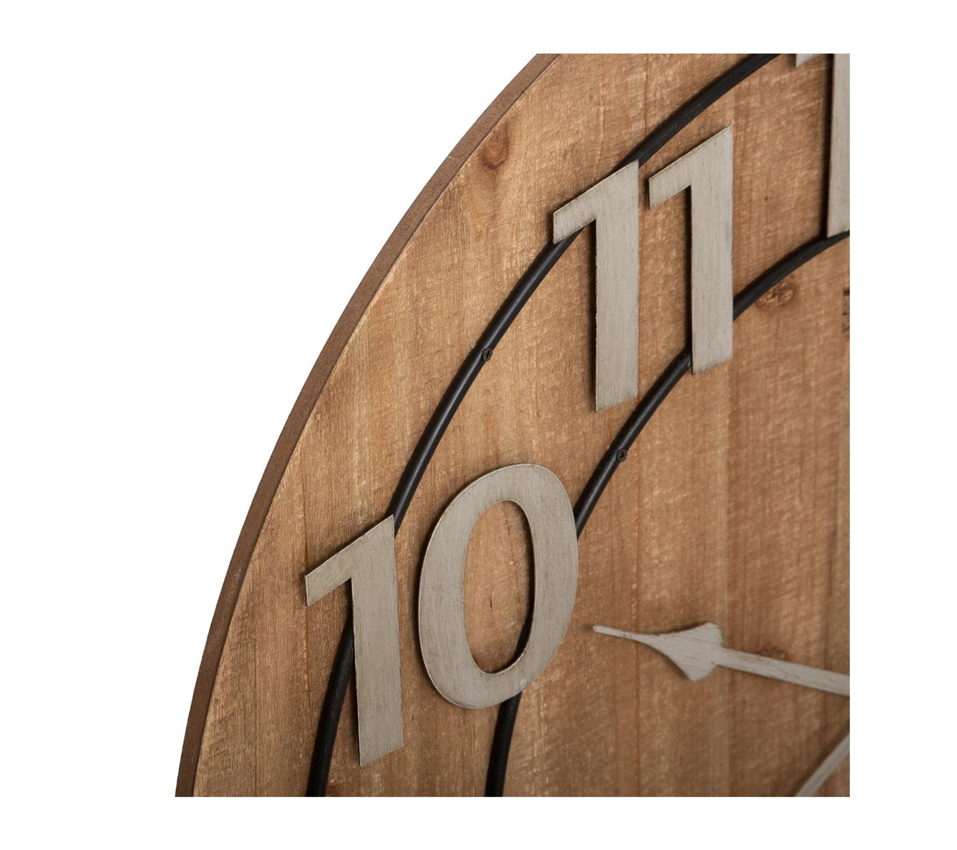 Grande Pendule Murale En Bois Et Métal D 68 Cm Horloge Pendule BUT