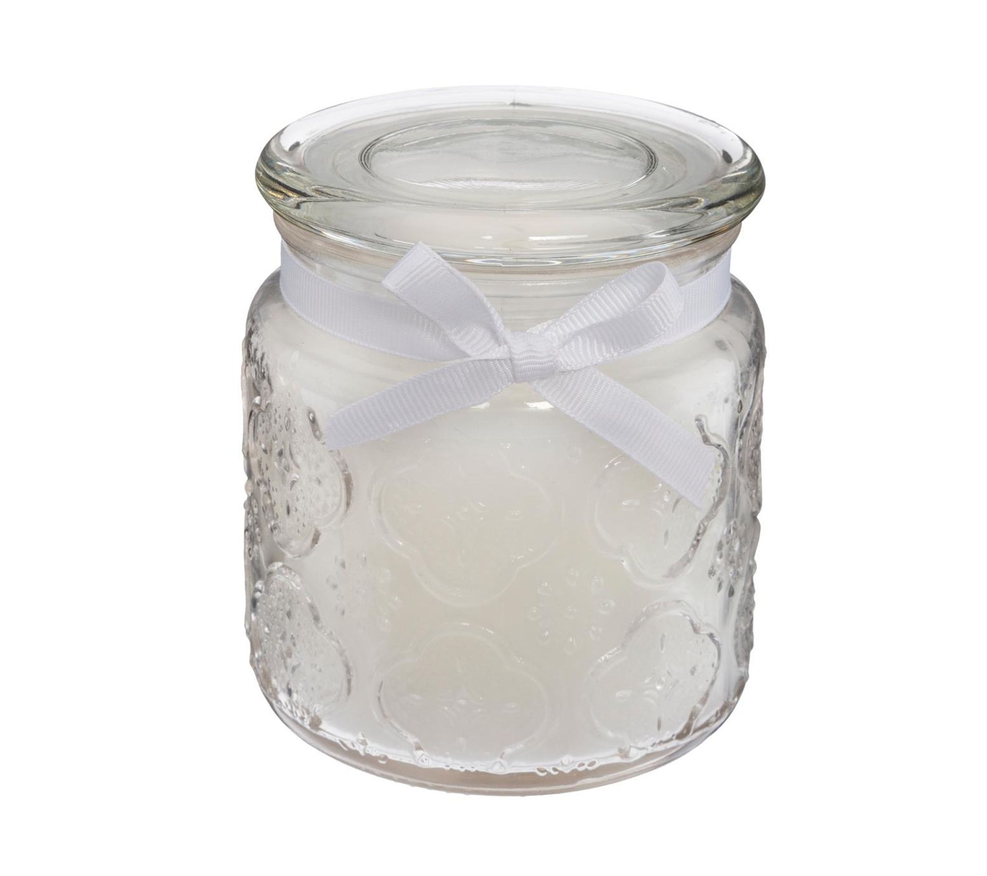 Bougie Parfumée Dans Pot En Verre Avec Couvercle Et Ruban 350g Bougie BUT