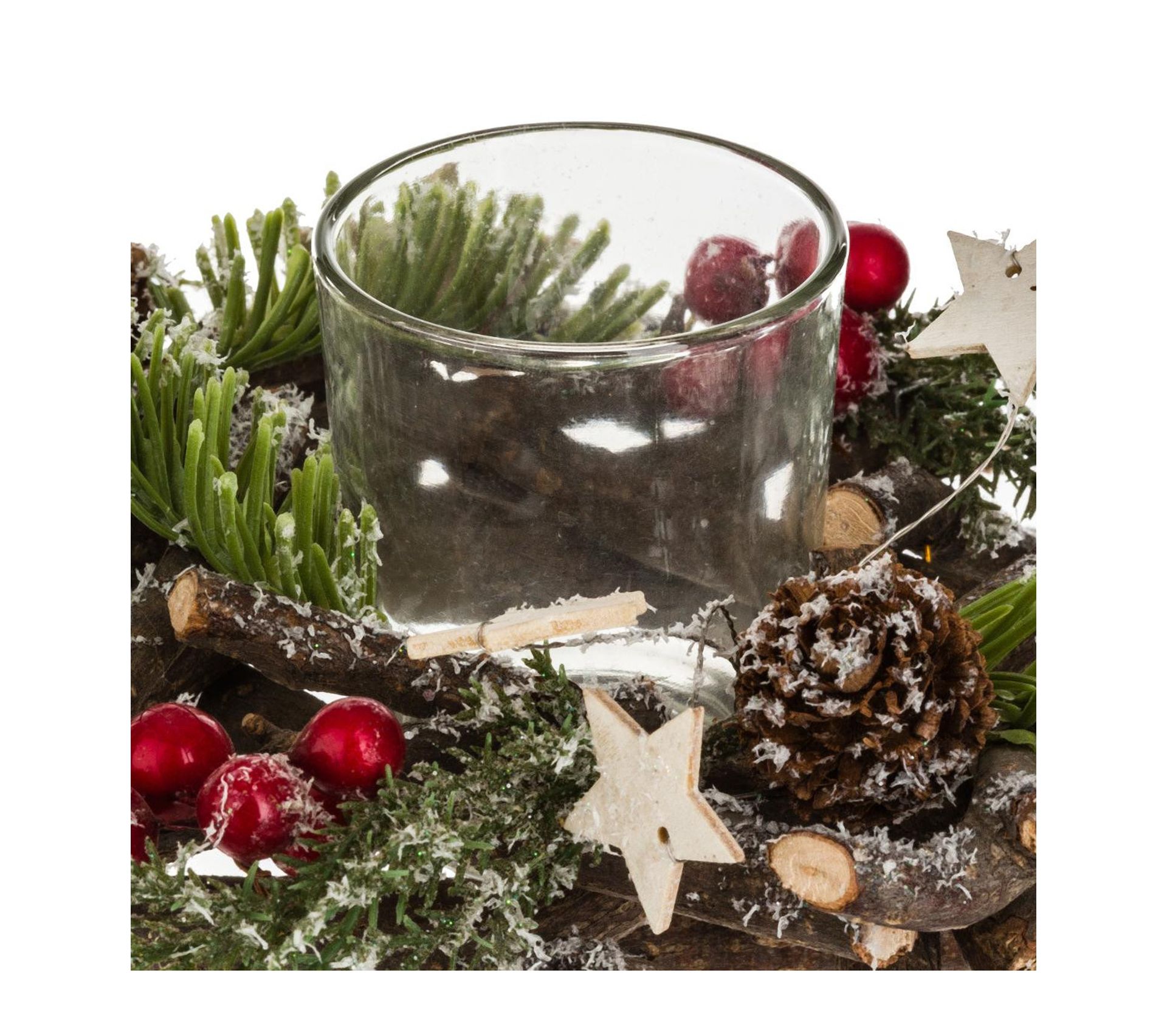 Set De 4 Bougeoirs En Verre Transparent à Rayures - Photophore Pour Bougies - Décoration Maison Et Fêtes
