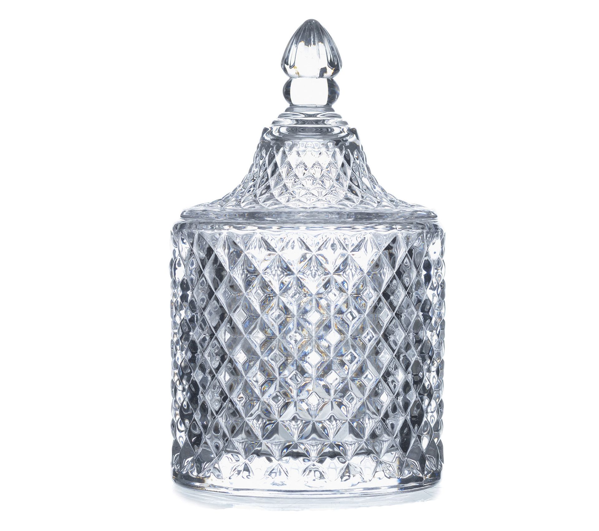 Bonbonniere Diamant Verre Bocal Boite De Conservation But