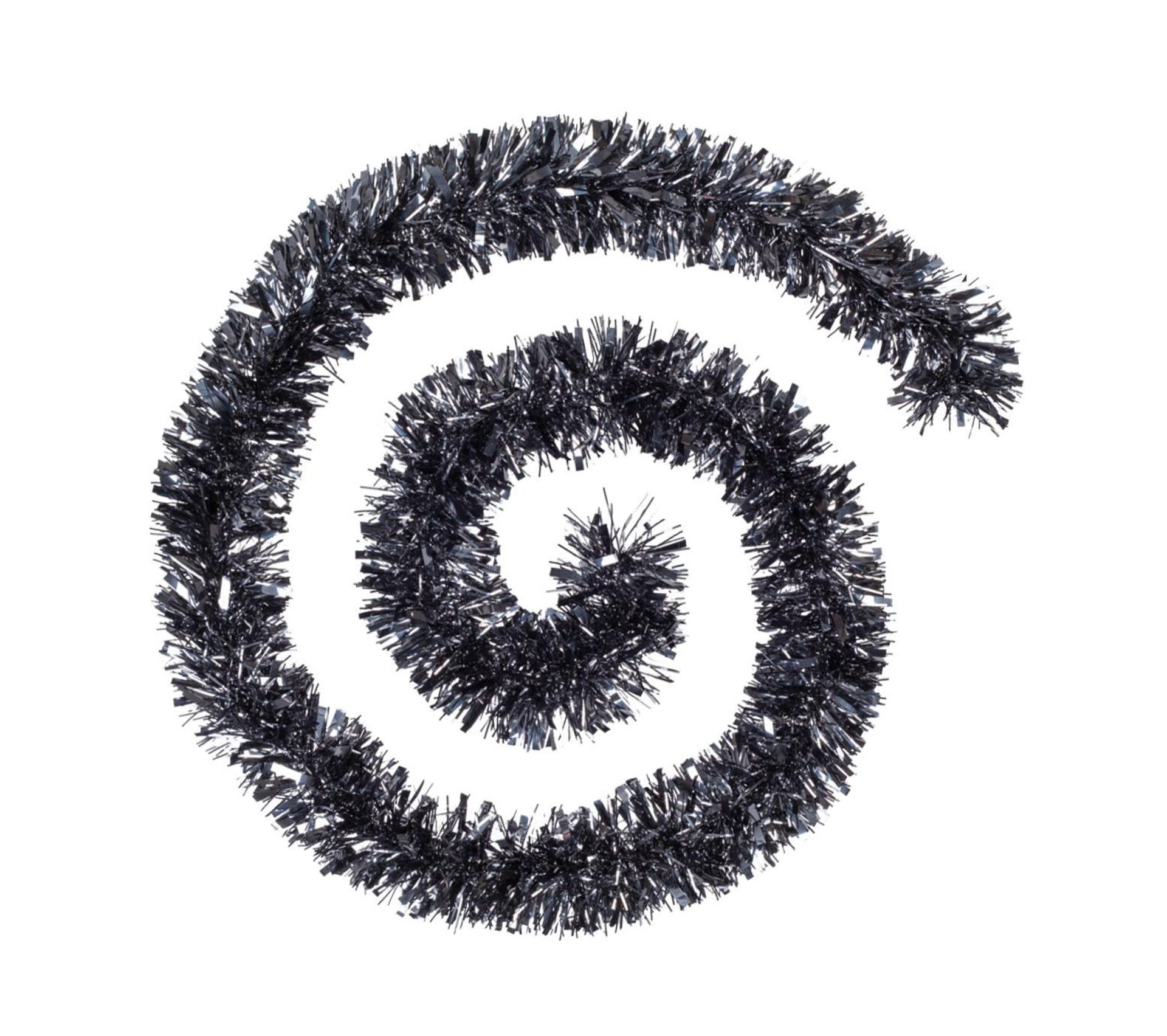 Guirlande De Noël Large 10 Cm Noir Acier Longueur 2 Mètres - Guirlande Guirlande De Noël Large 10 Cm Noir Acier Longueur 2 Mètres - Guirlande