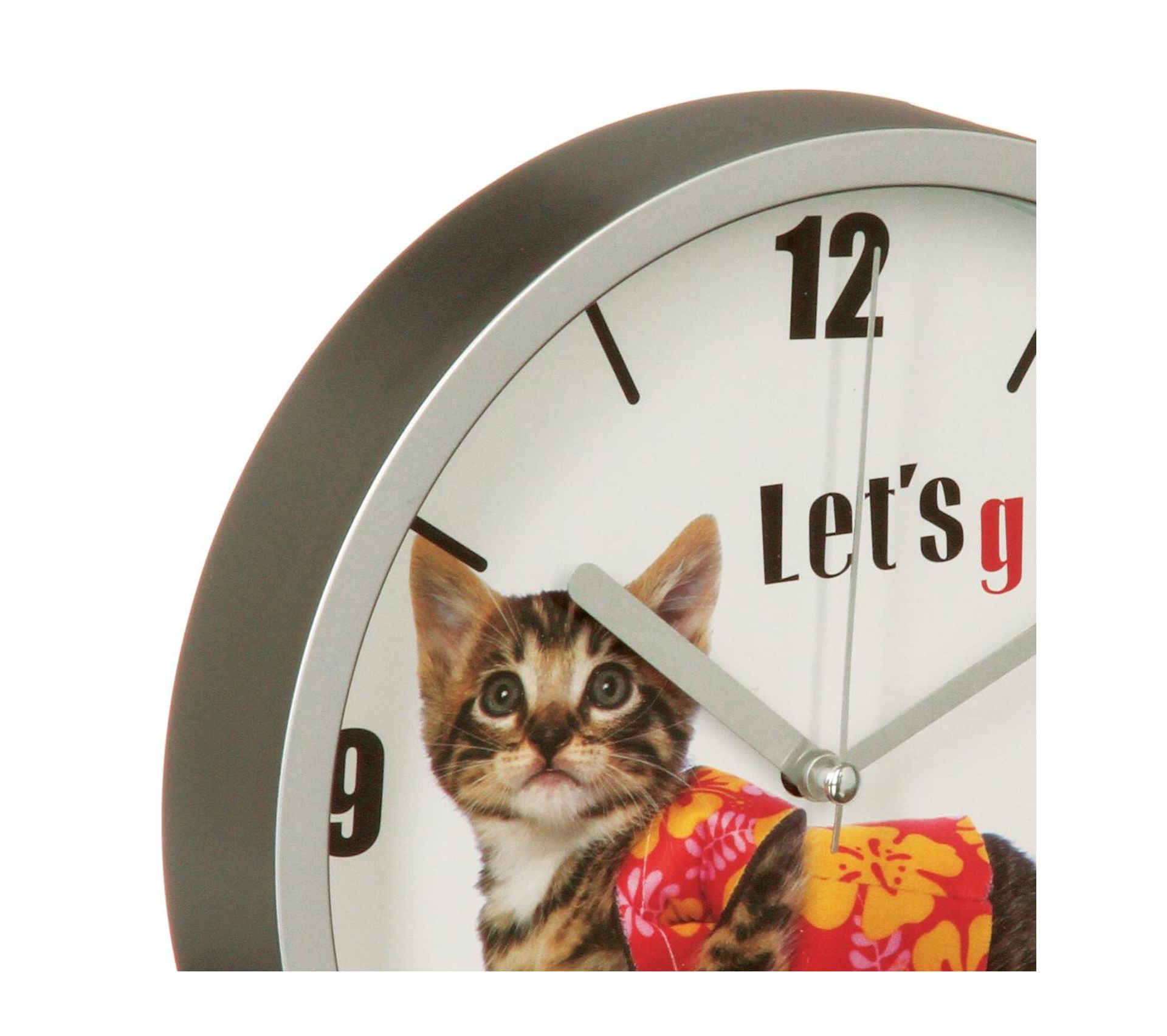 Pendule Murale Deco Chat D 22 Cm Horloge Pendule But