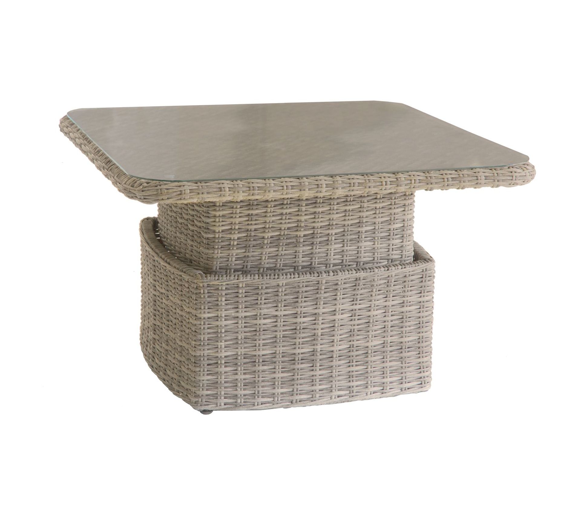 Table Basse Relevable De Jardin En Résine Tressée Moorea L. 110 X H