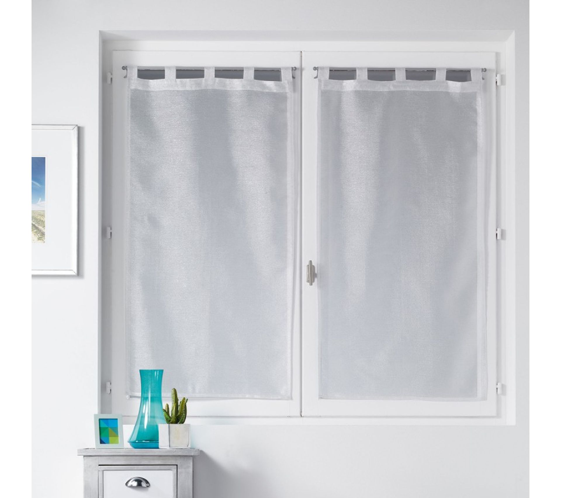 Paire De Voilages "inspira" 60x120 cm Blanc Voilage BUT