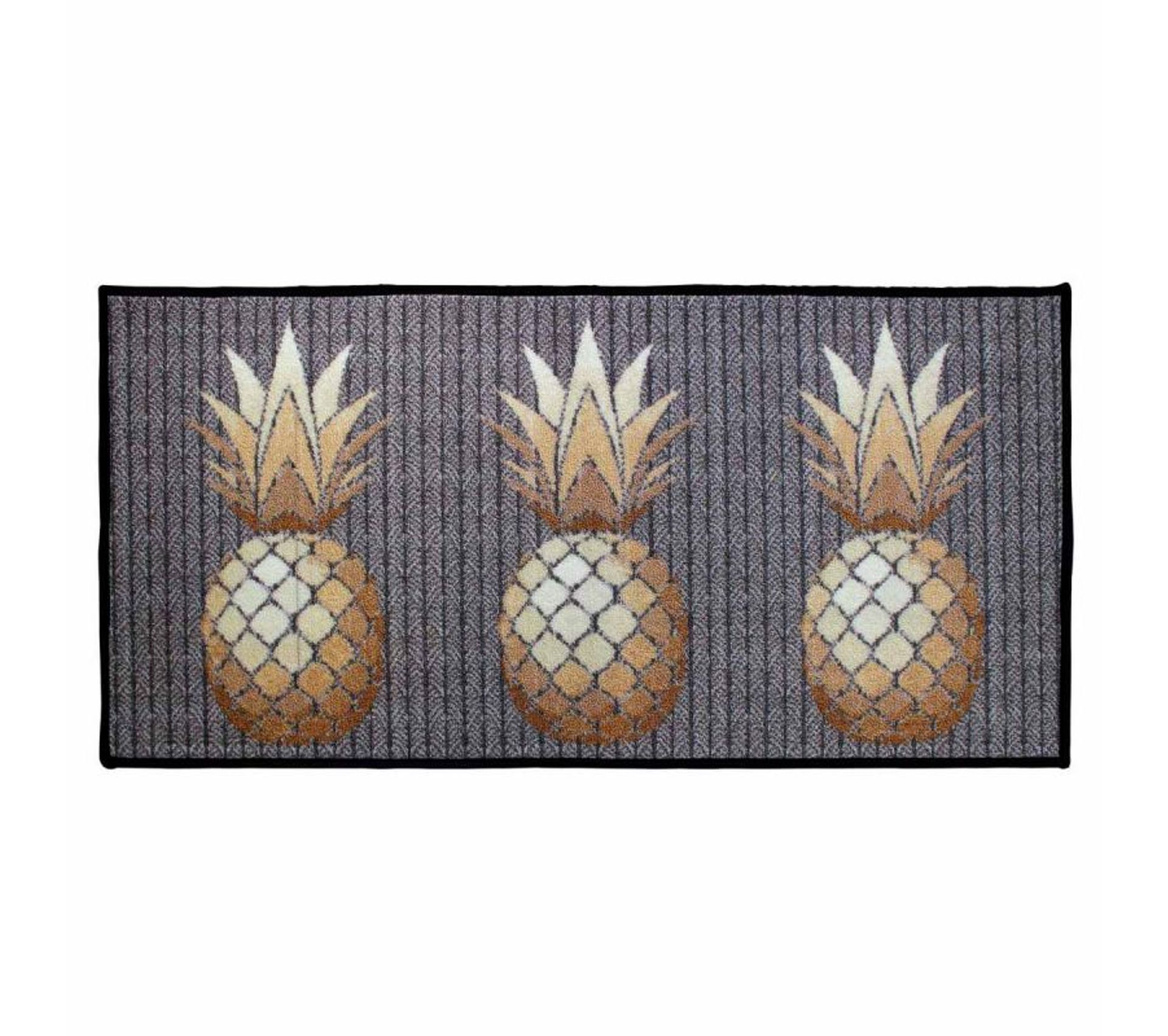 Tapis Déco Imprimé trio Ananas 19x19cm Gris Tapis Déco Imprimé trio Ananas 19x19cm Gris
