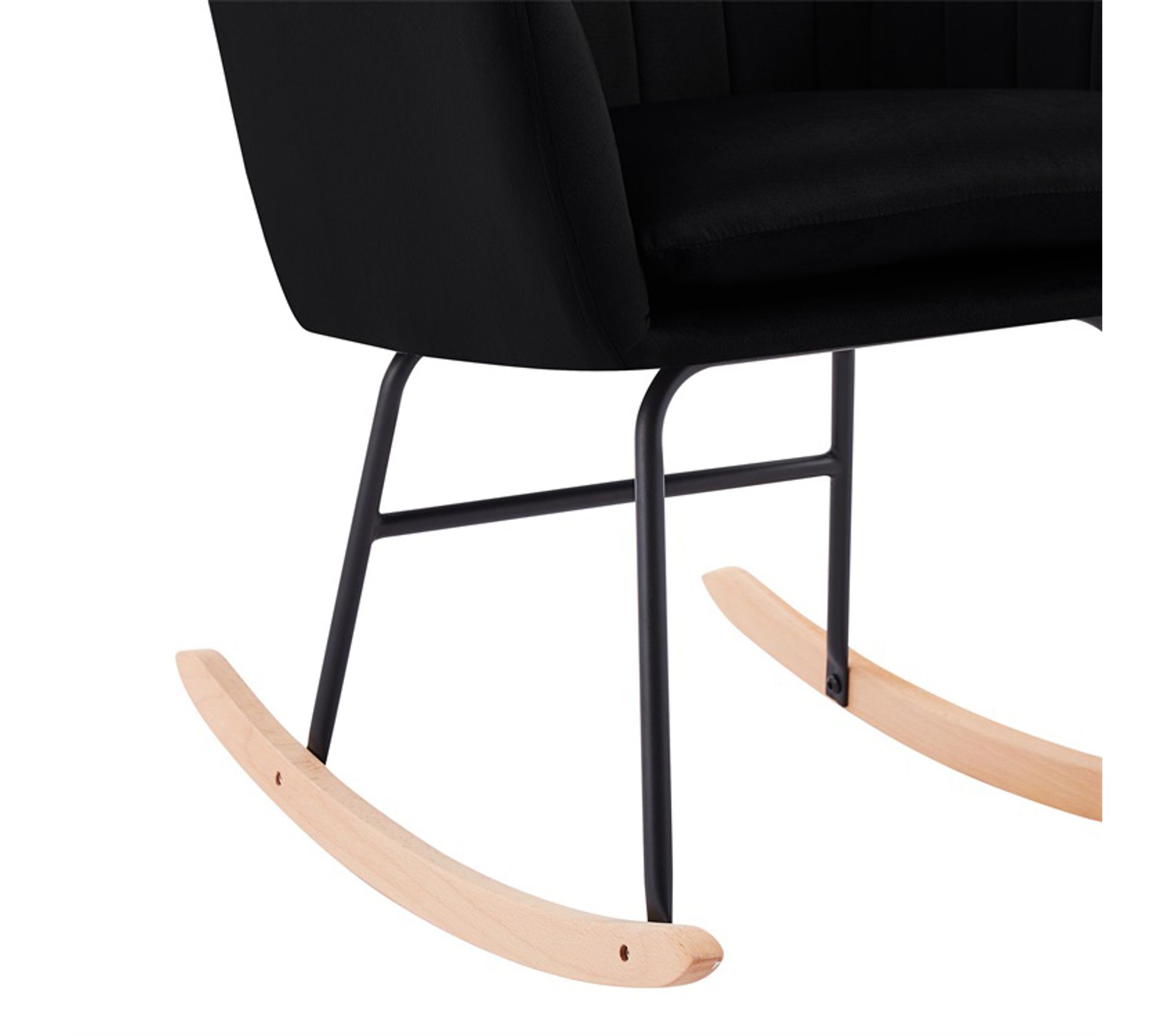 Fauteuil Elsa En Velours Noir Rocking Chair Fauteuil BUT