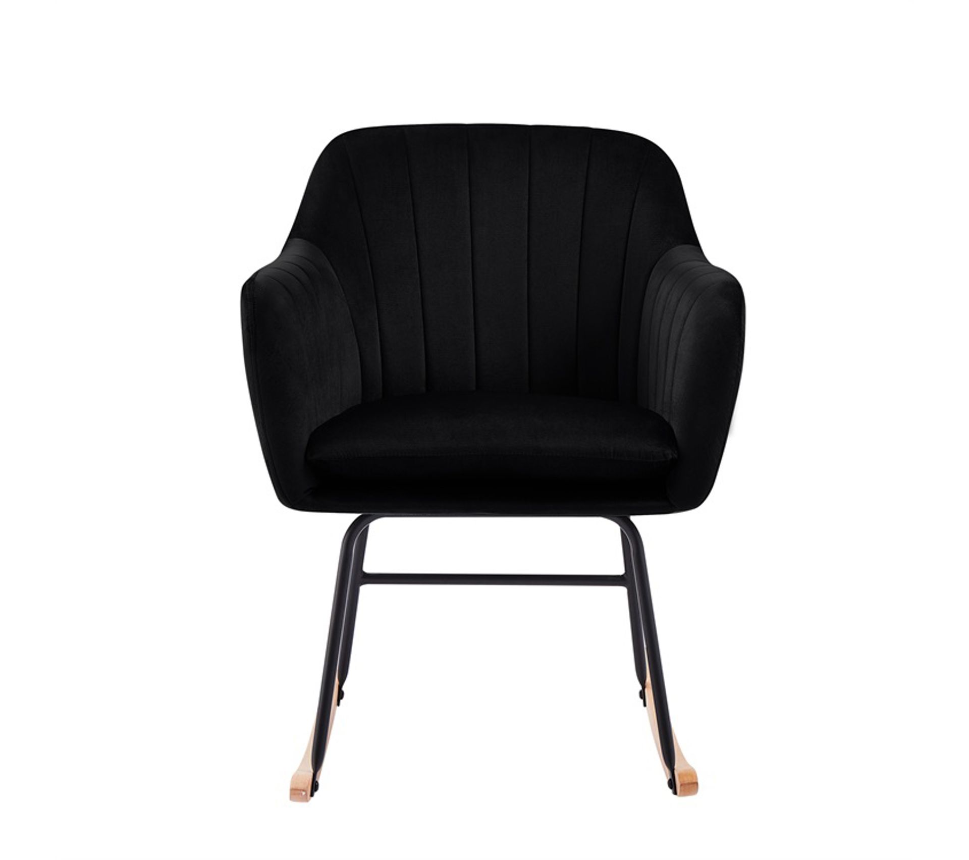 Fauteuil Elsa En Velours Noir Rocking Chair Fauteuil BUT