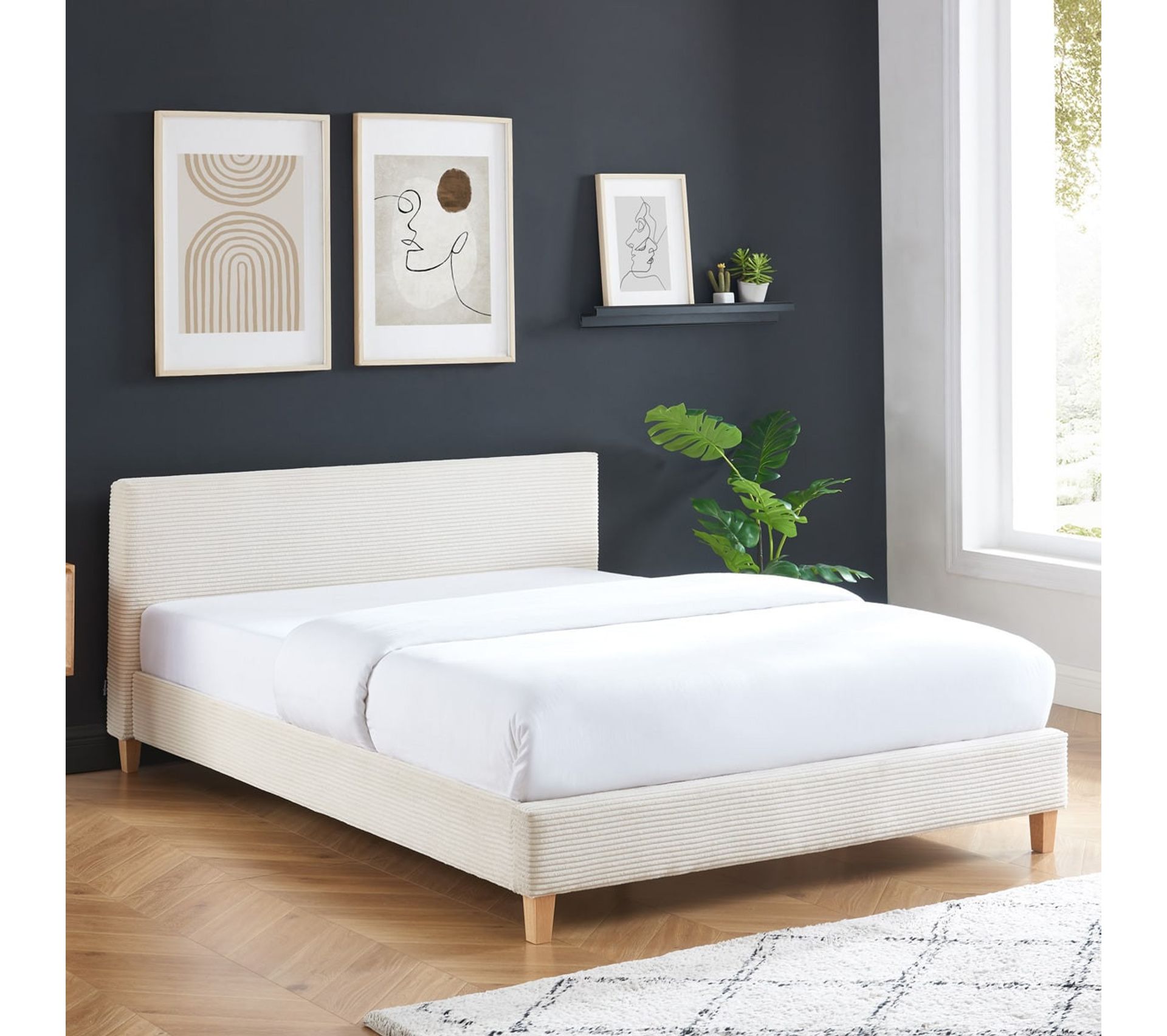 Lit Adulte Avec T te De Lit Capitonn e En Velours C tel Beige Lit Adulte Avec T te De Lit Capitonn e En Velours C tel Beige