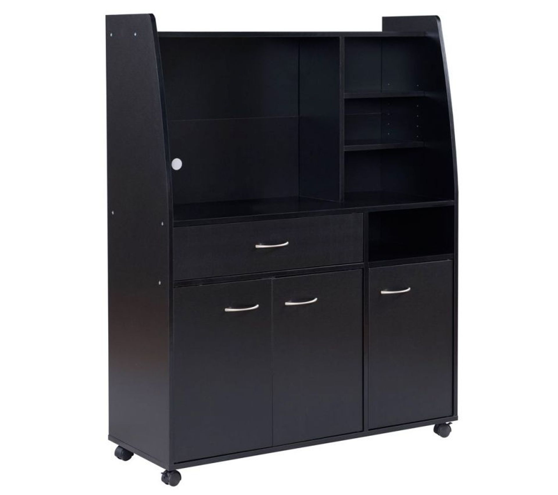 Meuble De Rangement 3 Portes "morin" 100 cm Noir Desserte BUT