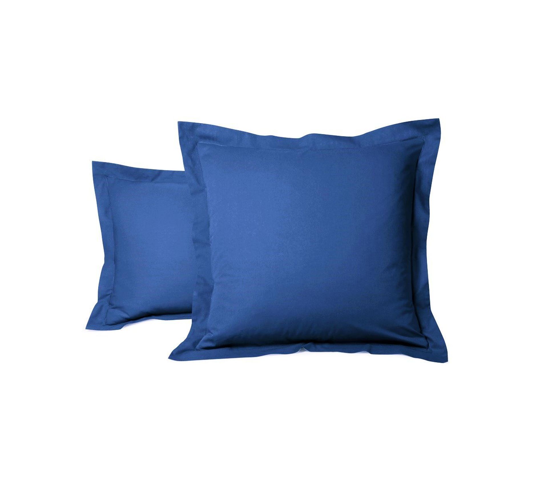 Taie D'oreiller Uni Coton 65 X 65 Cm Bleu Denim Taie d'oreiller