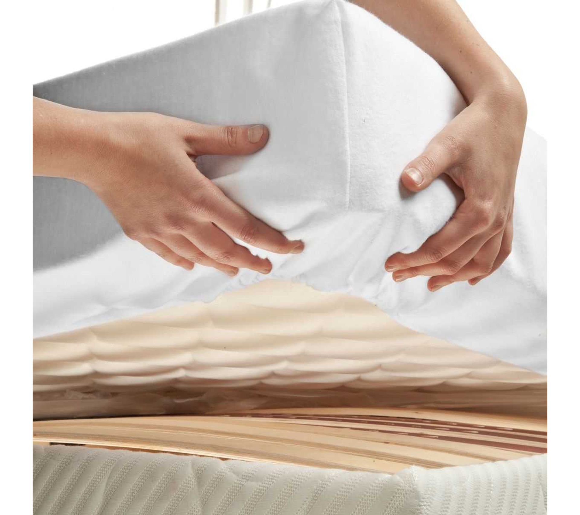 Protège-matelas En Coton Bio Bonnet 27-30 Cm - Imperméable, Silencieux, Taille 70x190 Cm - 6