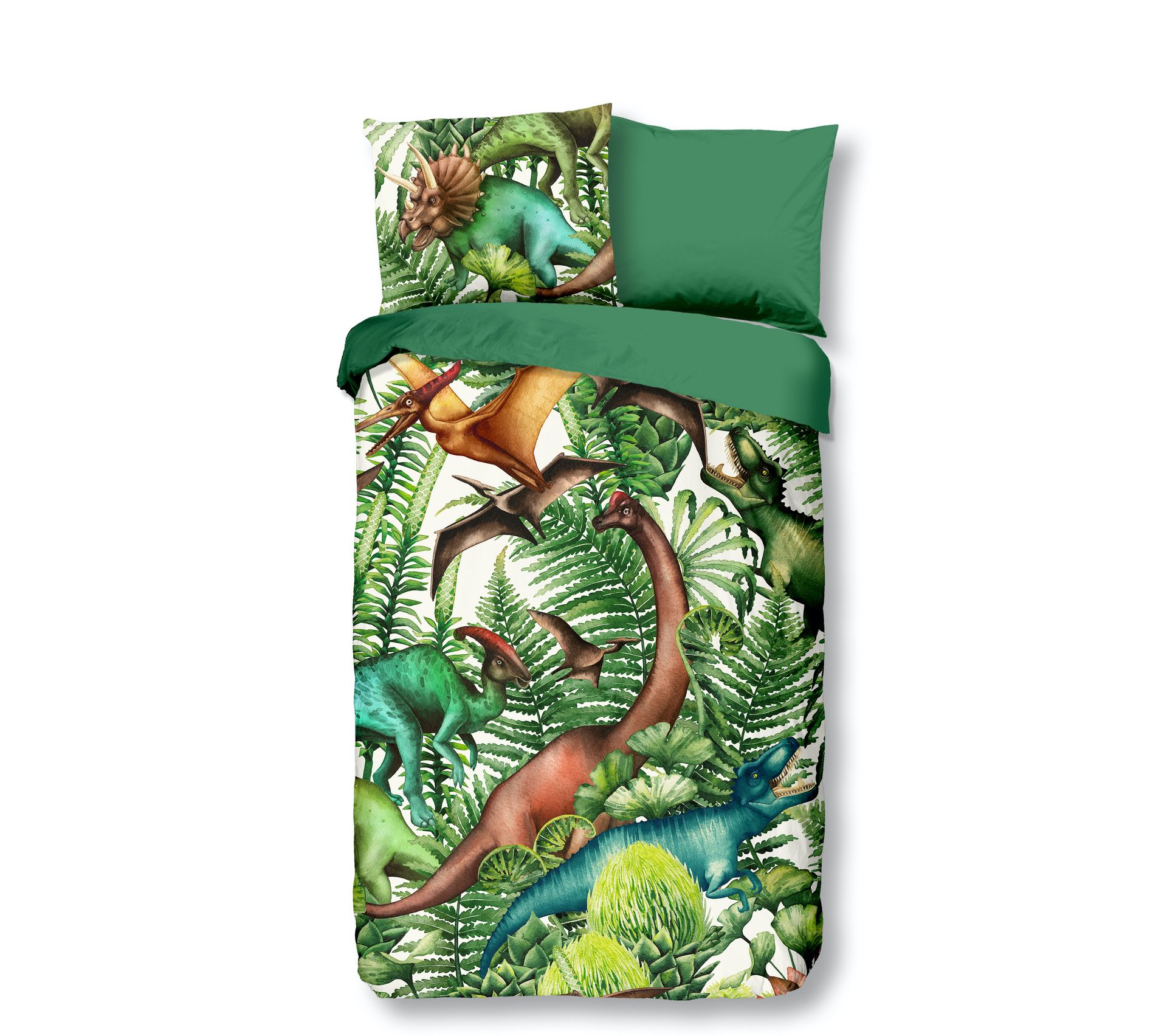 Parure De Lit Dinosaures Dans La Jungle 140x0 But