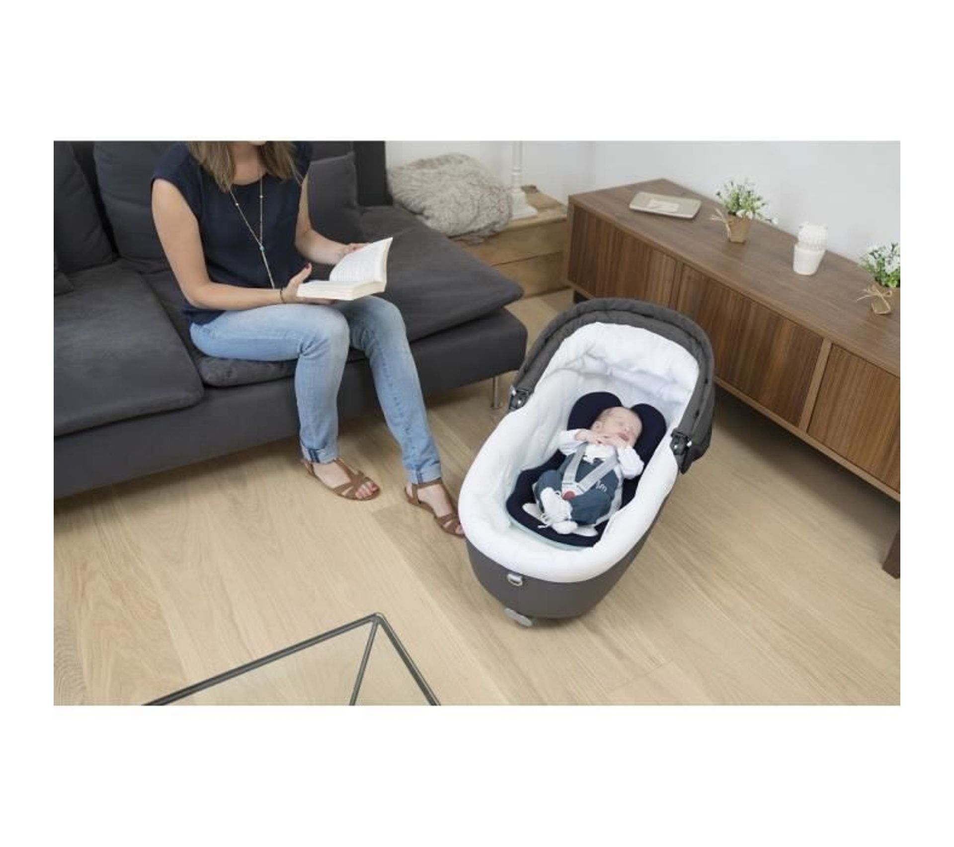 Coussin Réducteur Dos JYOKO Kids - 100% Coton Bio, Hypoallergénique, Pour Poussette Et Siège Auto