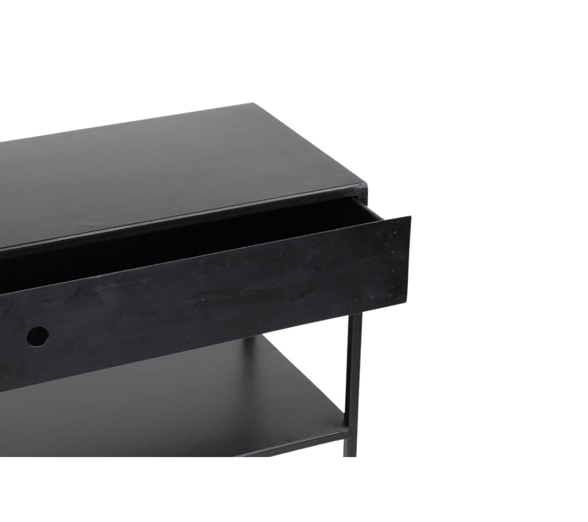 Console En Métal Noir 1 Tiroir / 1 Étagère Isis Table console BUT