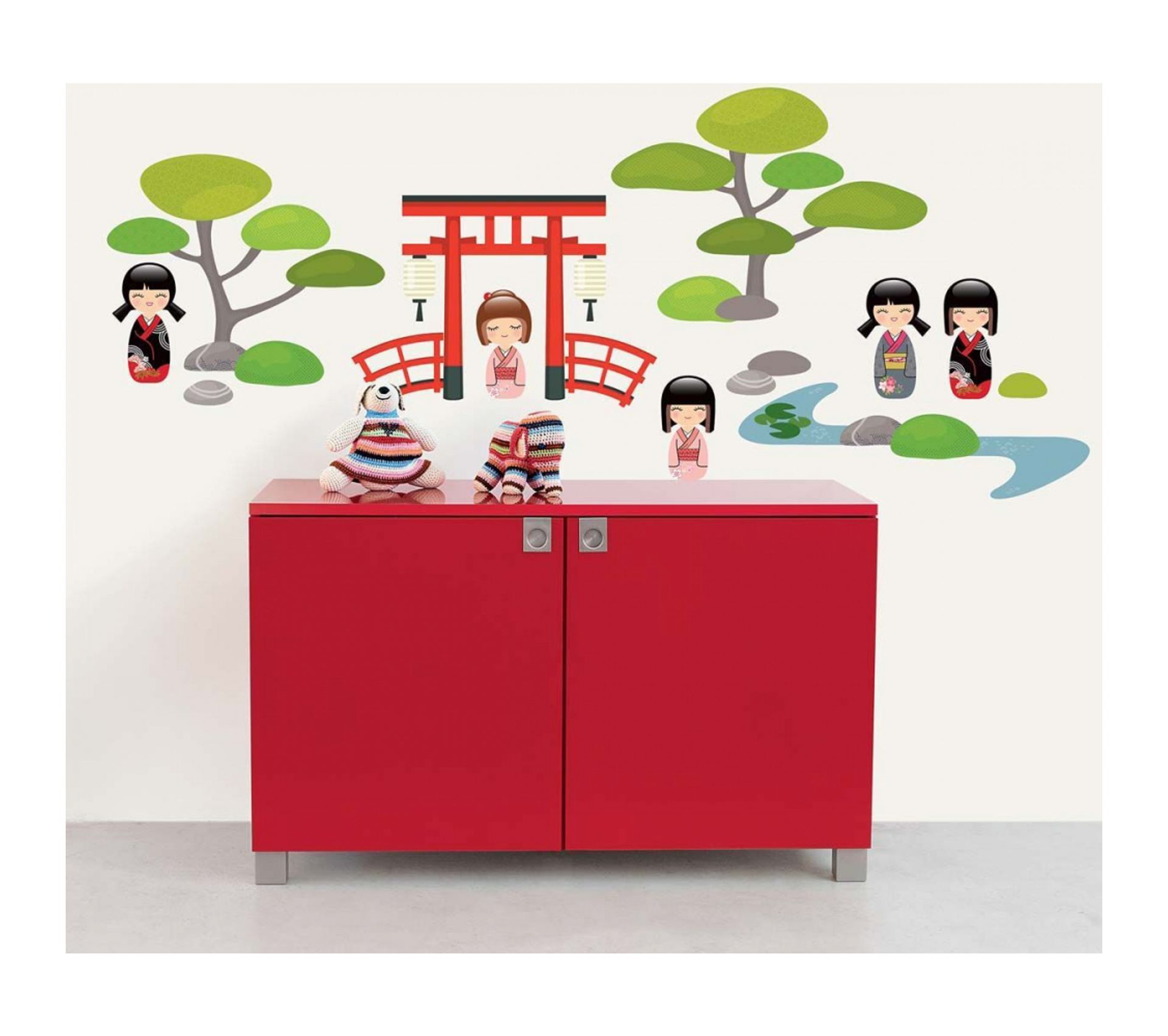 Sticker Mural Jardin Japonais Stickers BUT