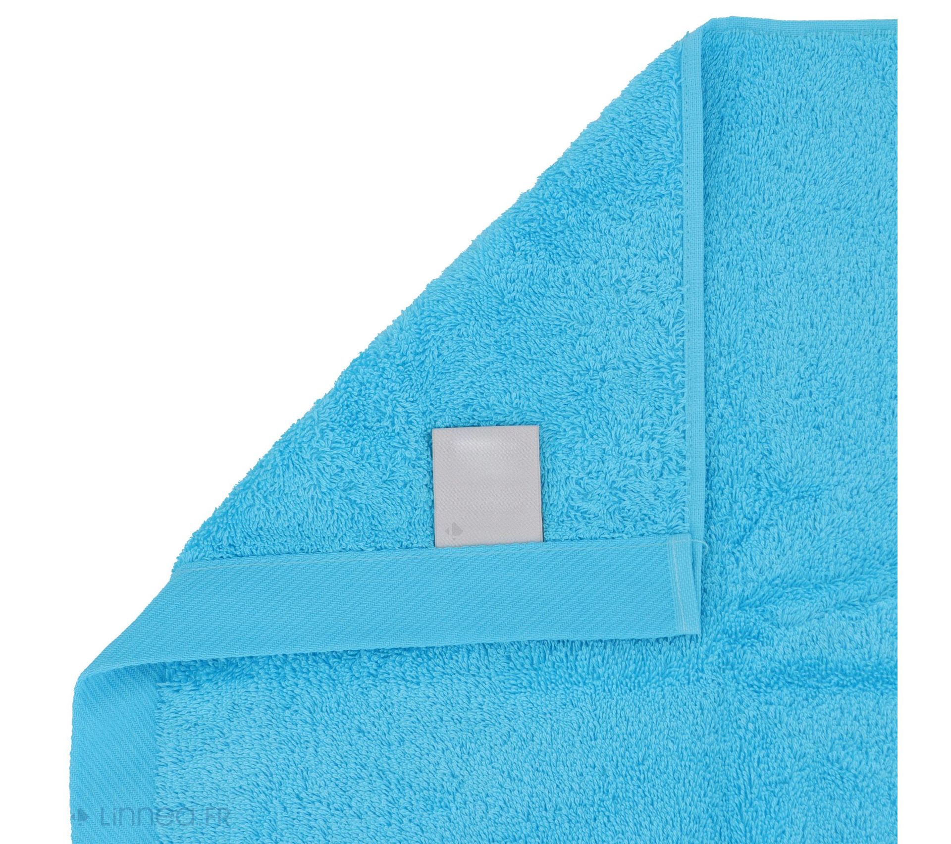 Lot De 2 Serviettes Invité 30x30 Cm Coton Peigné Alba Acier - Serviette