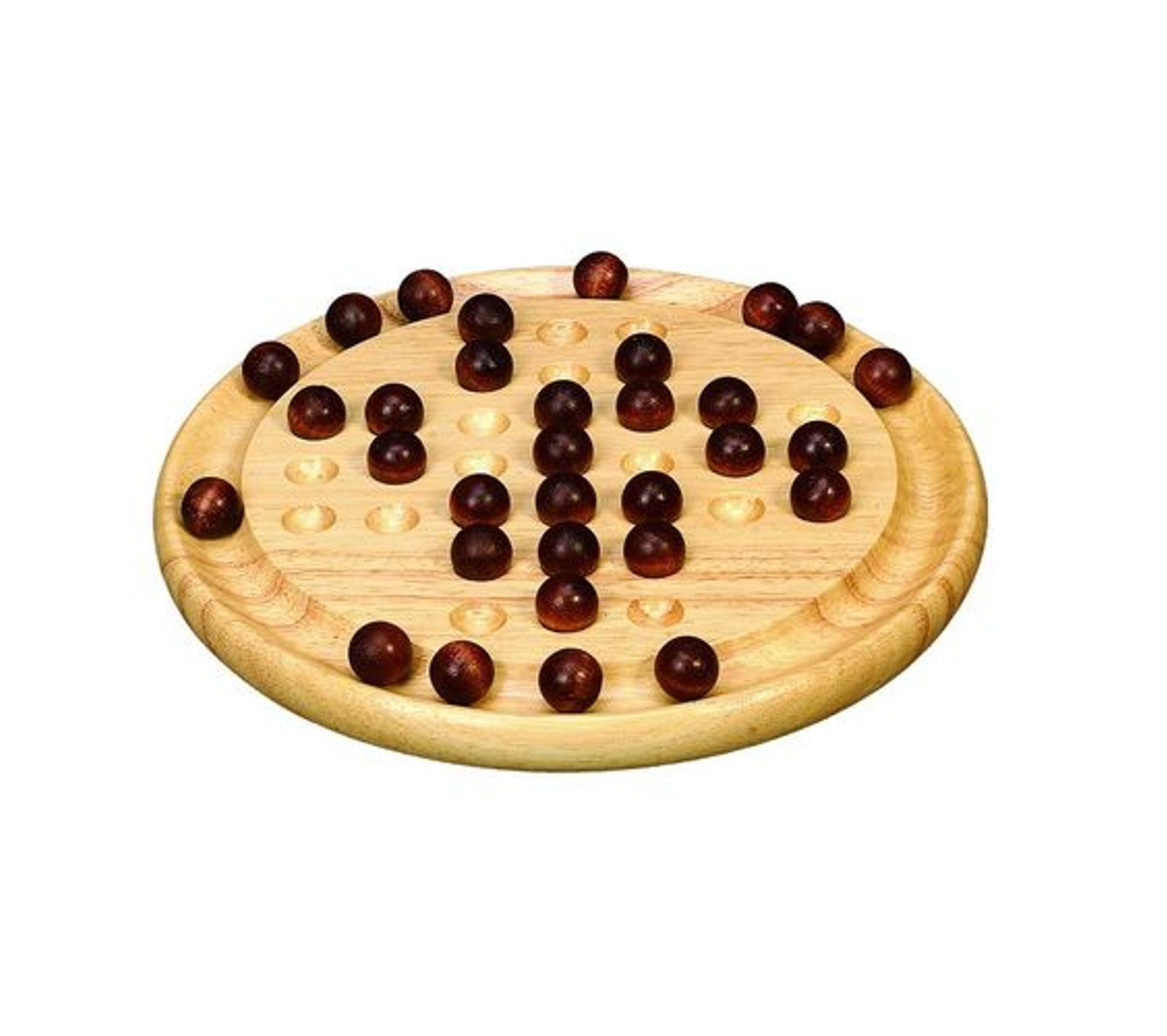 Jeu Du Solitaire En Bois Diam. 23 Cm Marron Jeux de société BUT