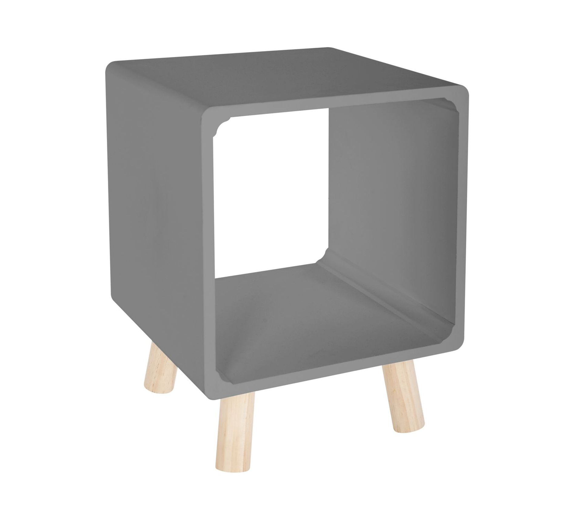 2 Tables De Chevet Moderne - L. 35 X L. 35 Cm - Gris ...