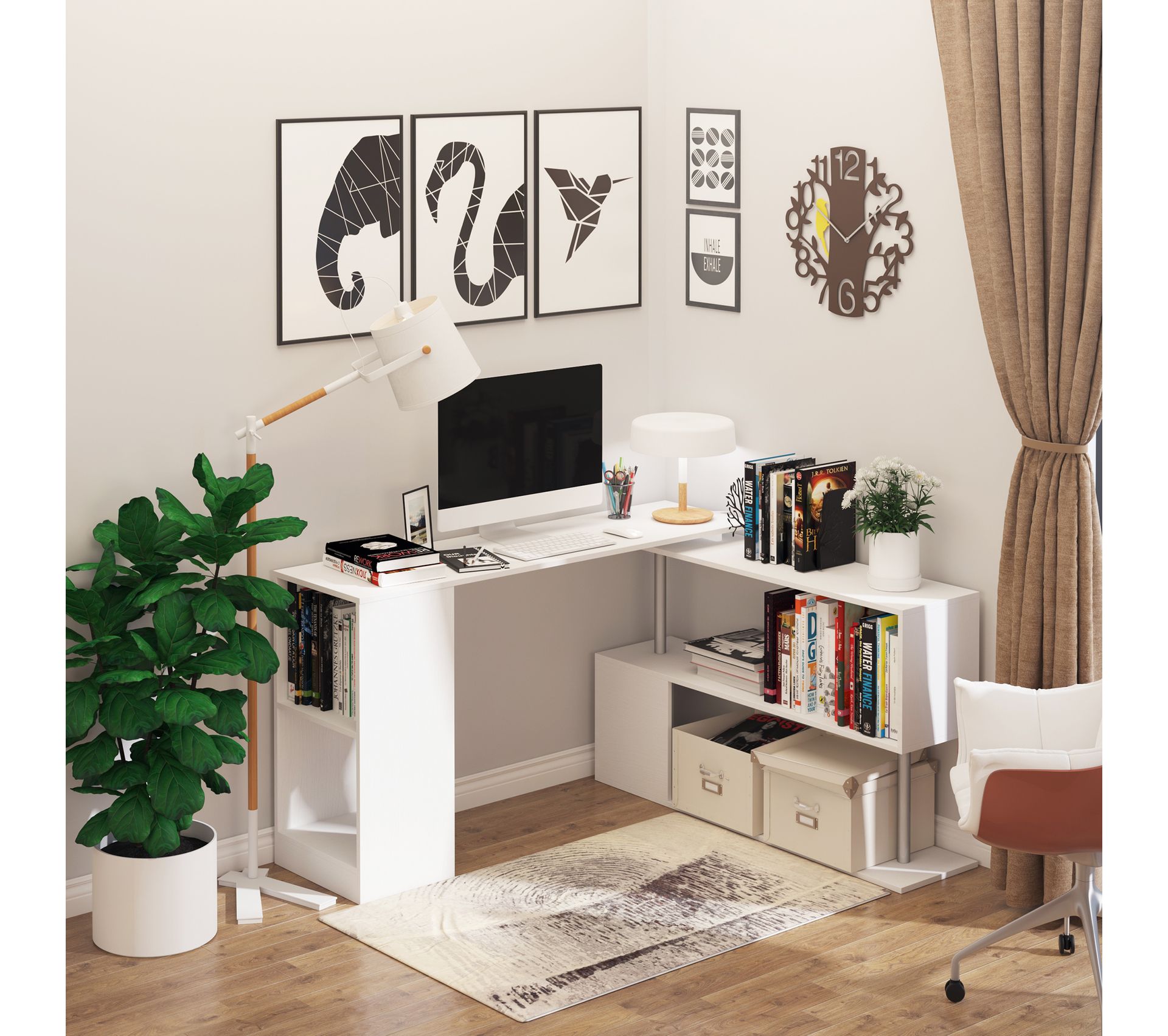 Bureau Informatique Modulable Design Contemporain Zig Zag Bureau 