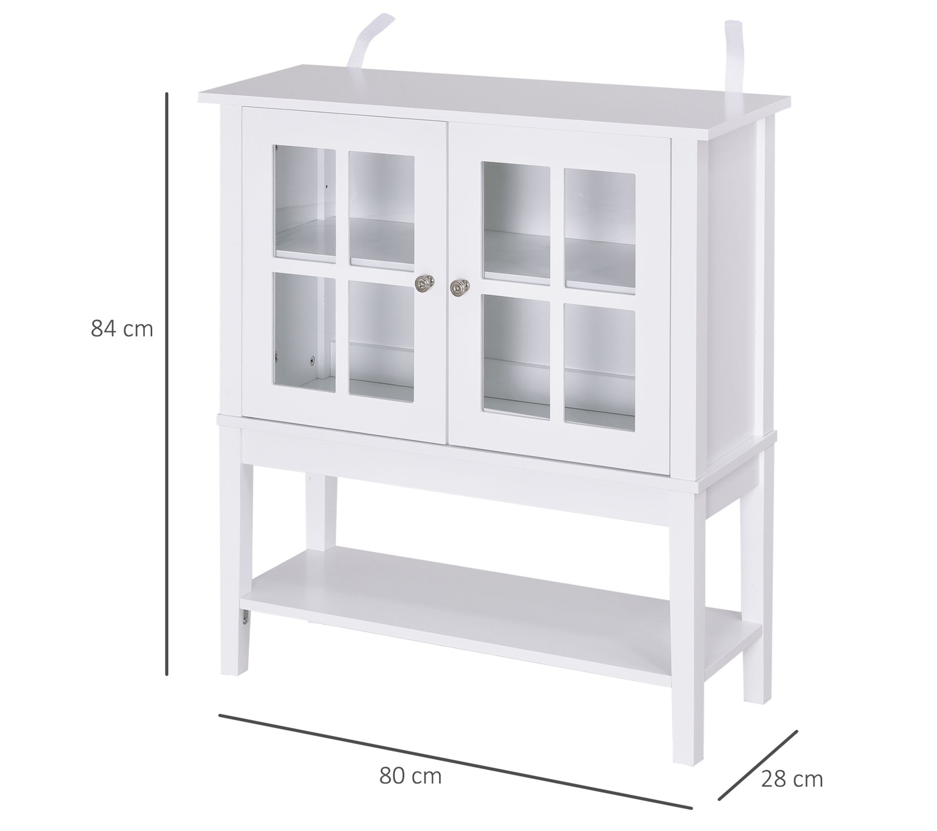 Armoire Vitrine Avec éclairage LED - 60x40x200 Cm, Blanc, étagères, Verre Acrylique