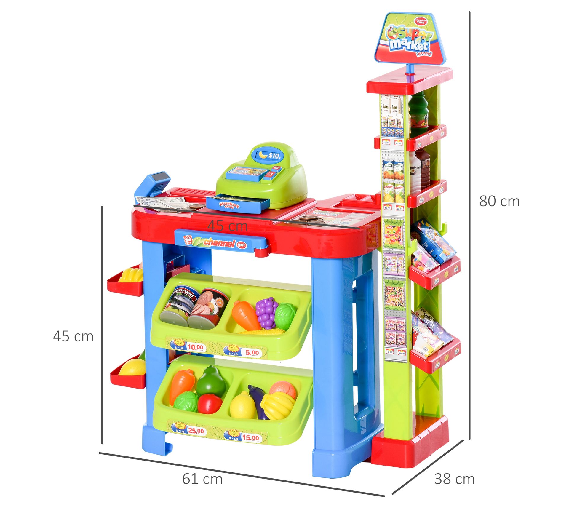Jeu Supermarché Enfant Caisse Enregistreuse Jouet OBEST - Avec Jeu Supermarché Enfant Caisse Enregistreuse Jouet OBEST - Avec