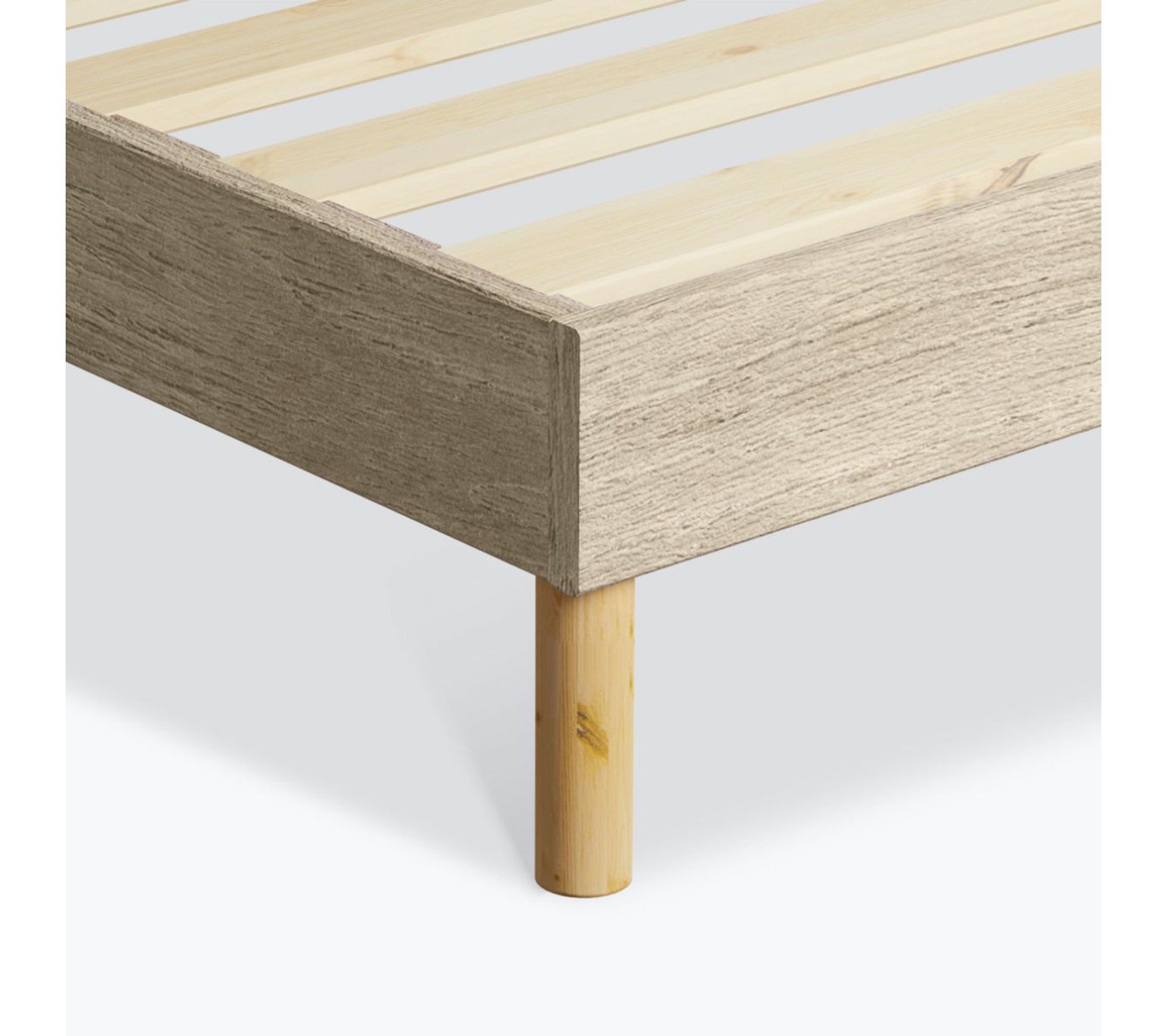 Lattes Bois Naturel Sommier à Lattes Bois Bouleau 90x160cm - 14 Lattes Pour Cadre Lit Standard | Soutien Ergonomique Dos | Naturel Sommier Naturel Bois