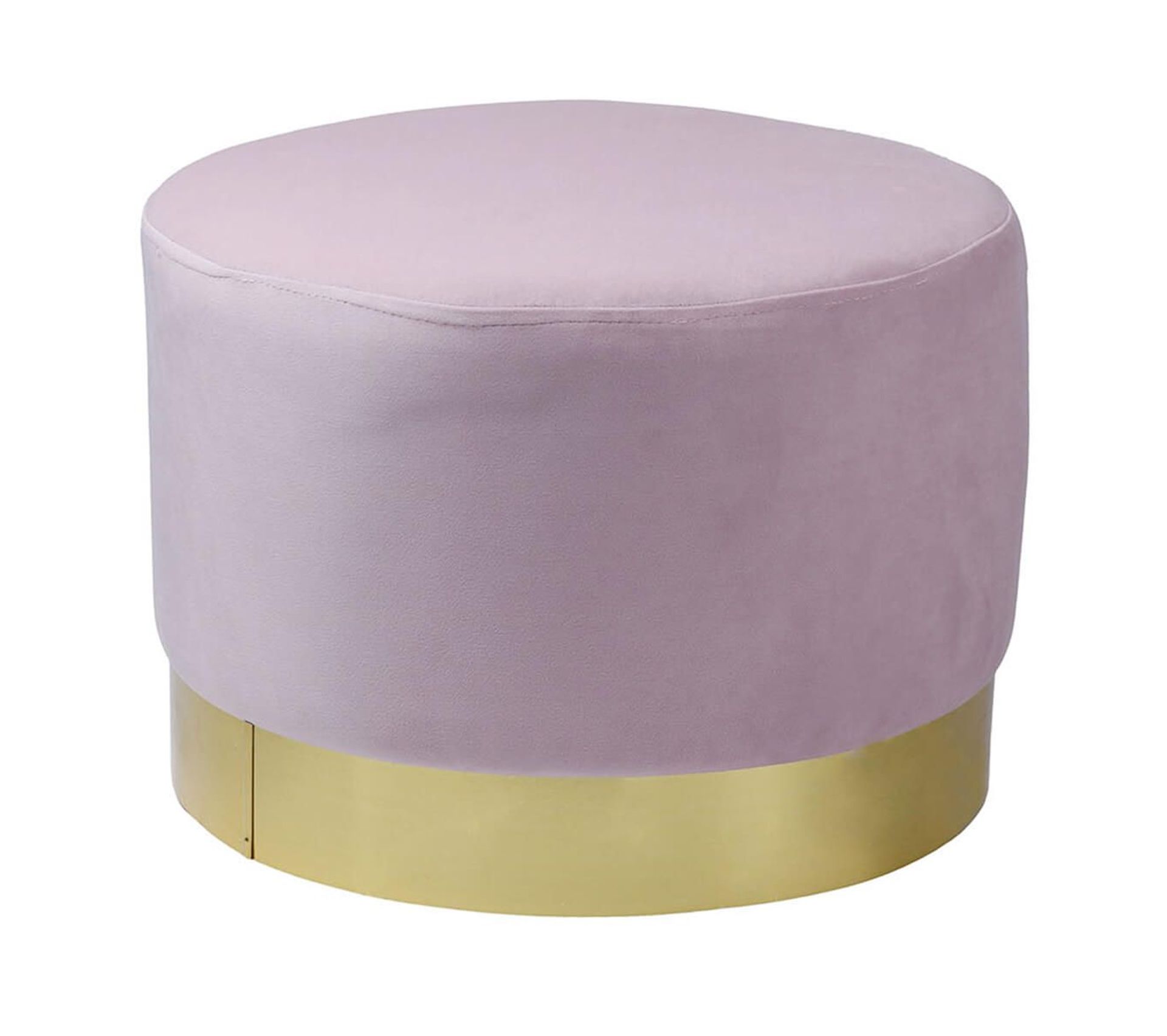 Pouf Velours Rose Et Base Métal Doré Prima Xl Pouf Poire BUT