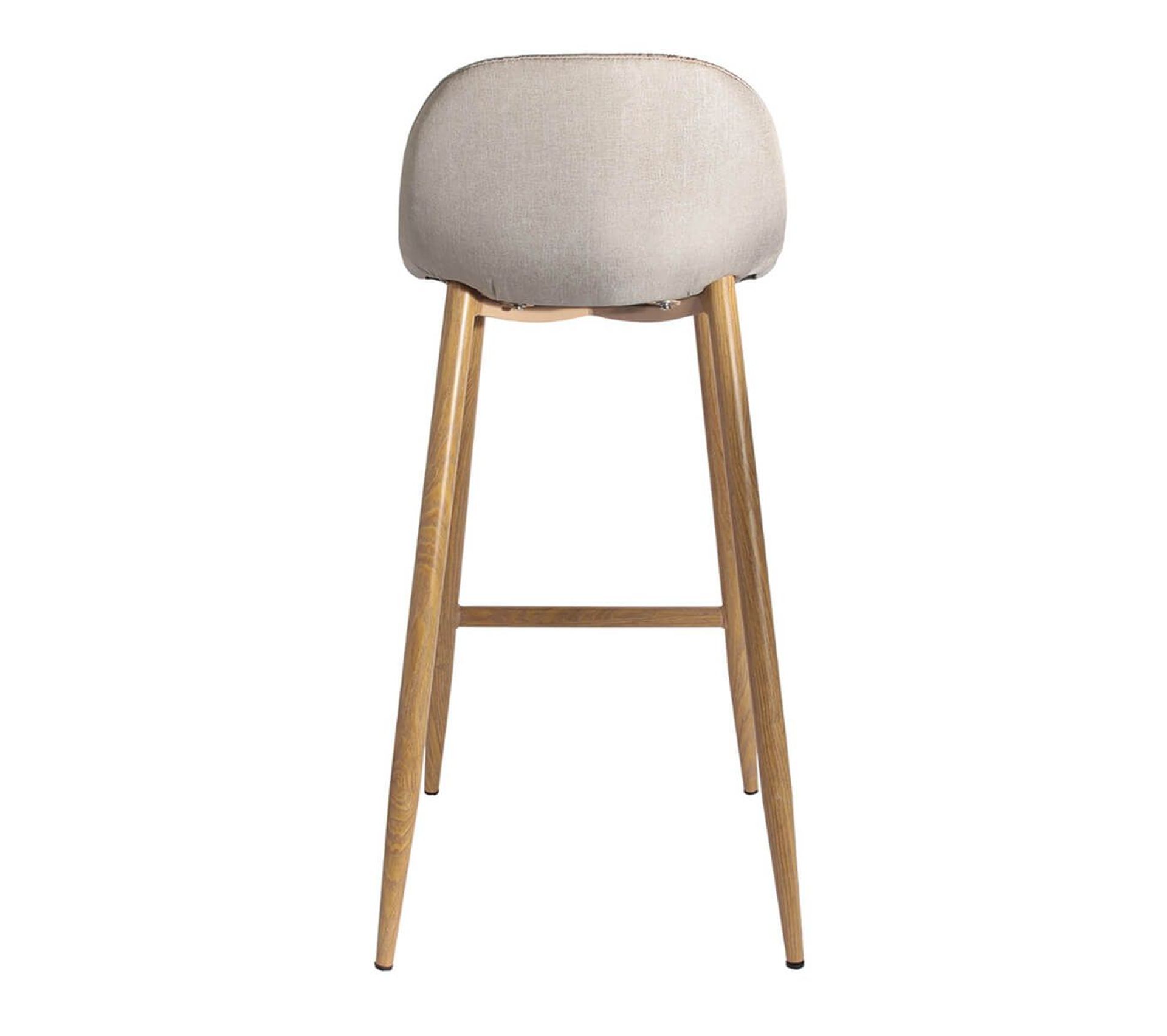 Lot De 4 Tabourets De Bar Tissu Beige Tiam Tabouret BUT