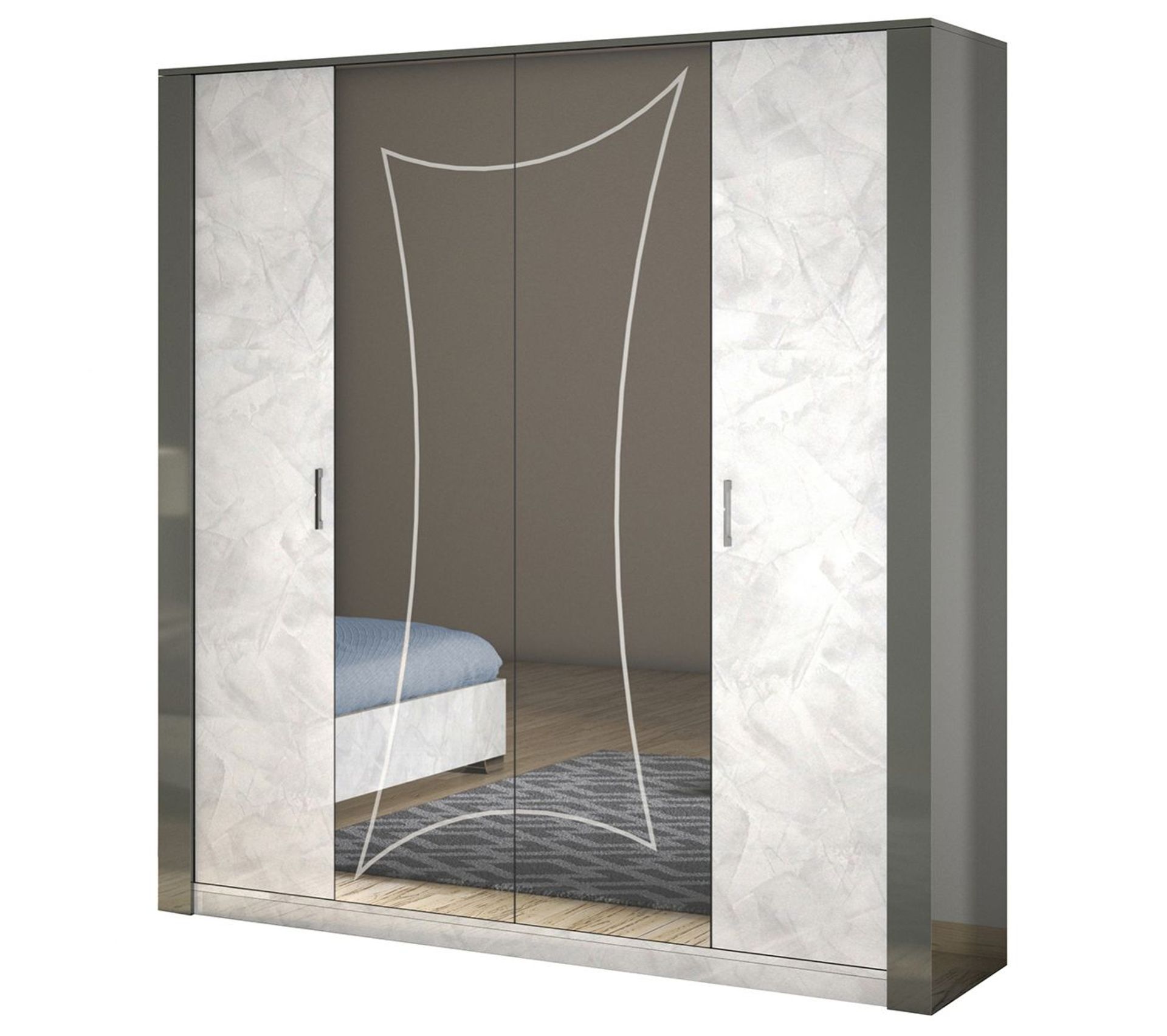 Armoire 4 Portes Avec Miroir Central Ombeline Armoire But Armoire 4 Portes Avec Miroir Central Ombeline Armoire But