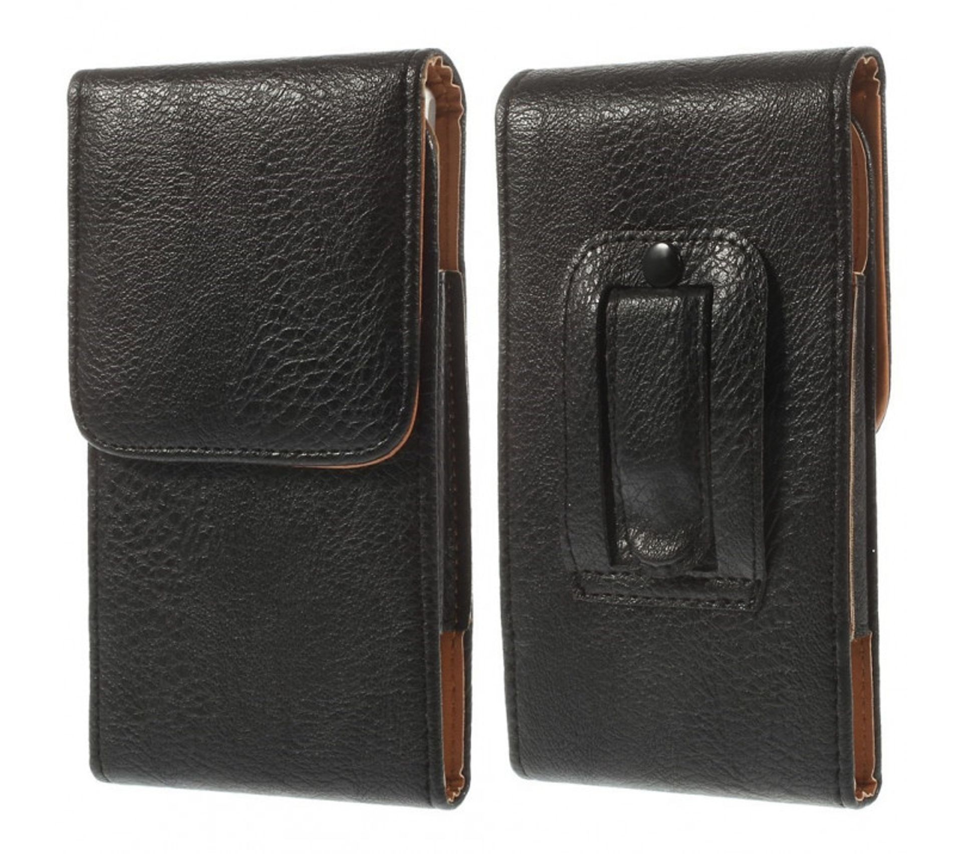 Etui Ceinture Téléphone Taille Int. Maxi 150 X 77 Noir Vertical Grainé