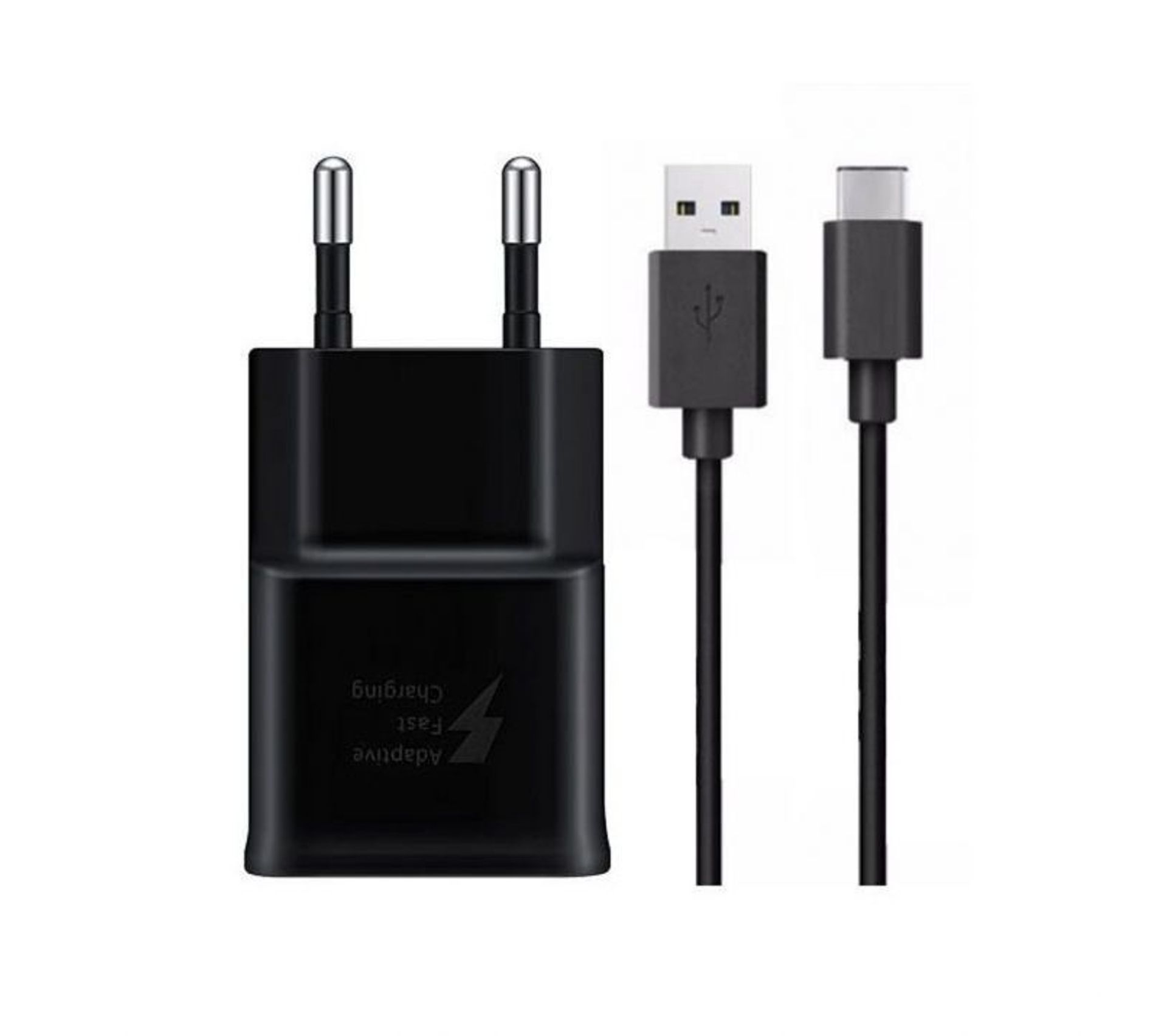 Samsung Galaxy S9+ Charge Rapide Afc 2a Noir + Câble 150 cm Type C