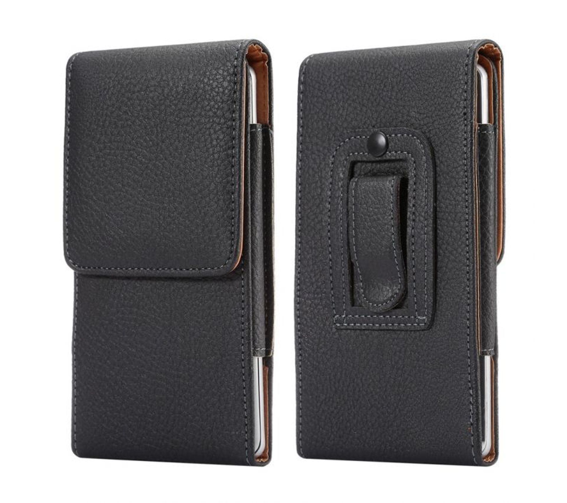 Etui Ceinture Téléphone Taille Int. Maxi 151 X 74 Noir Vertical Grainé