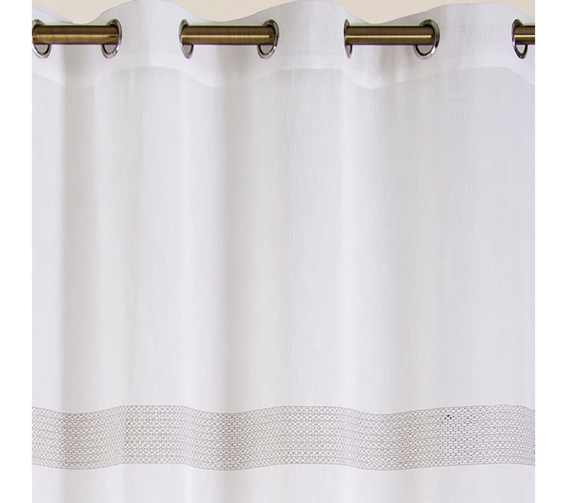 Voilage Grande Largeur Elaine - Ecru - Dimensions ...