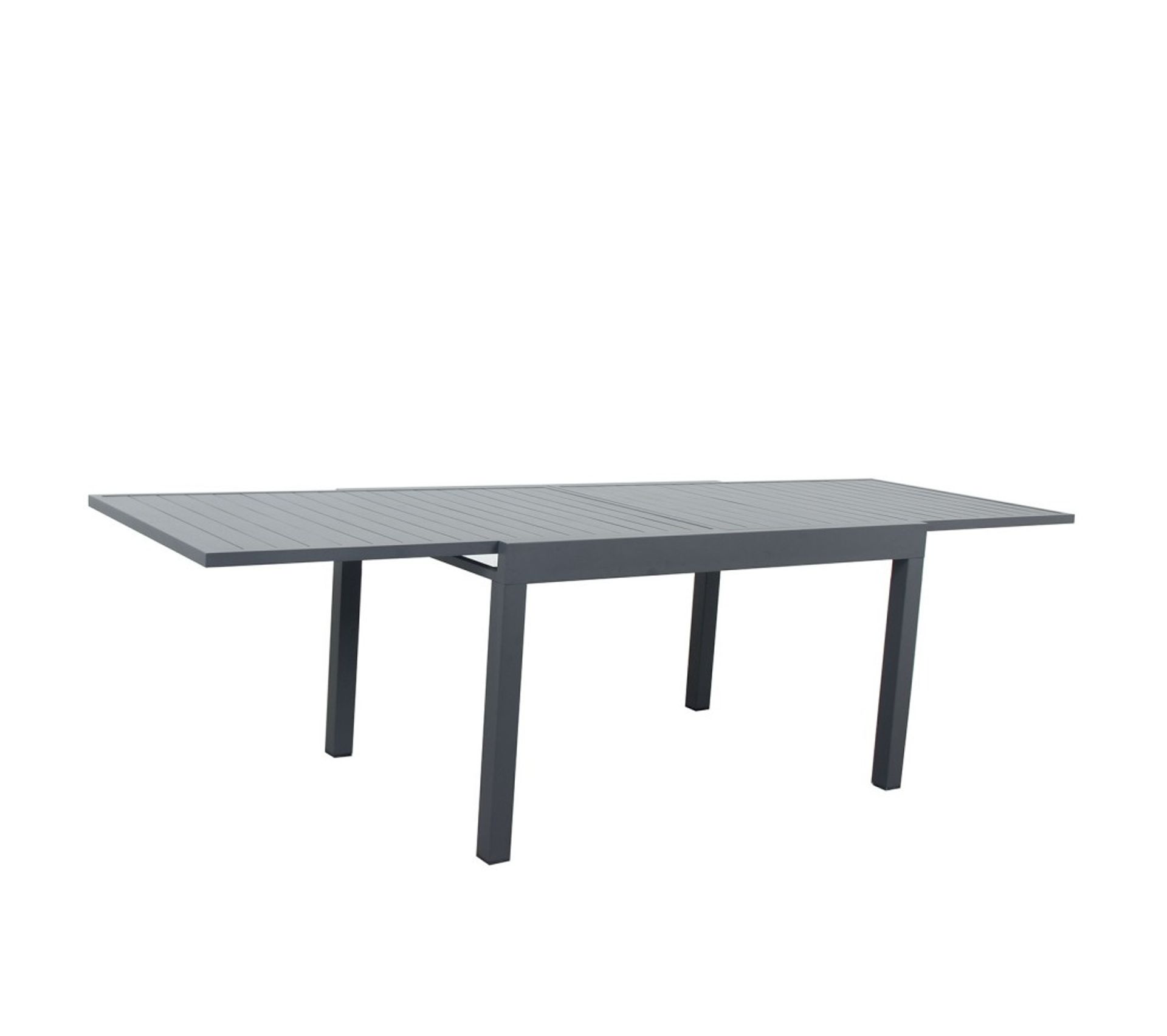 Table De Jardin Extensible Aluminium 135/270 cm 10 Places Gris