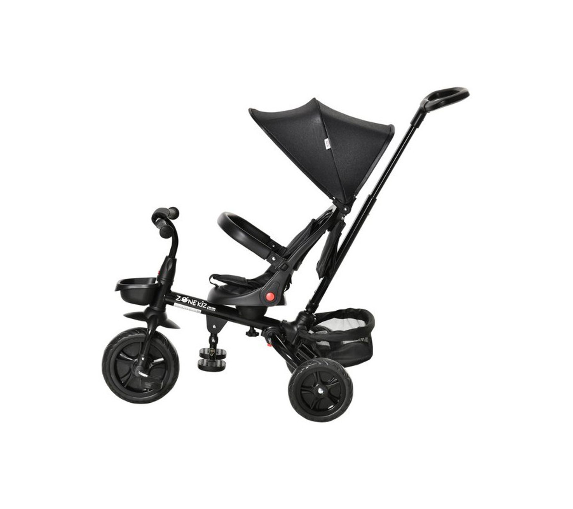 Tricycle Évolutif Pliable Leather Noir Draisienne Tricycle BUT